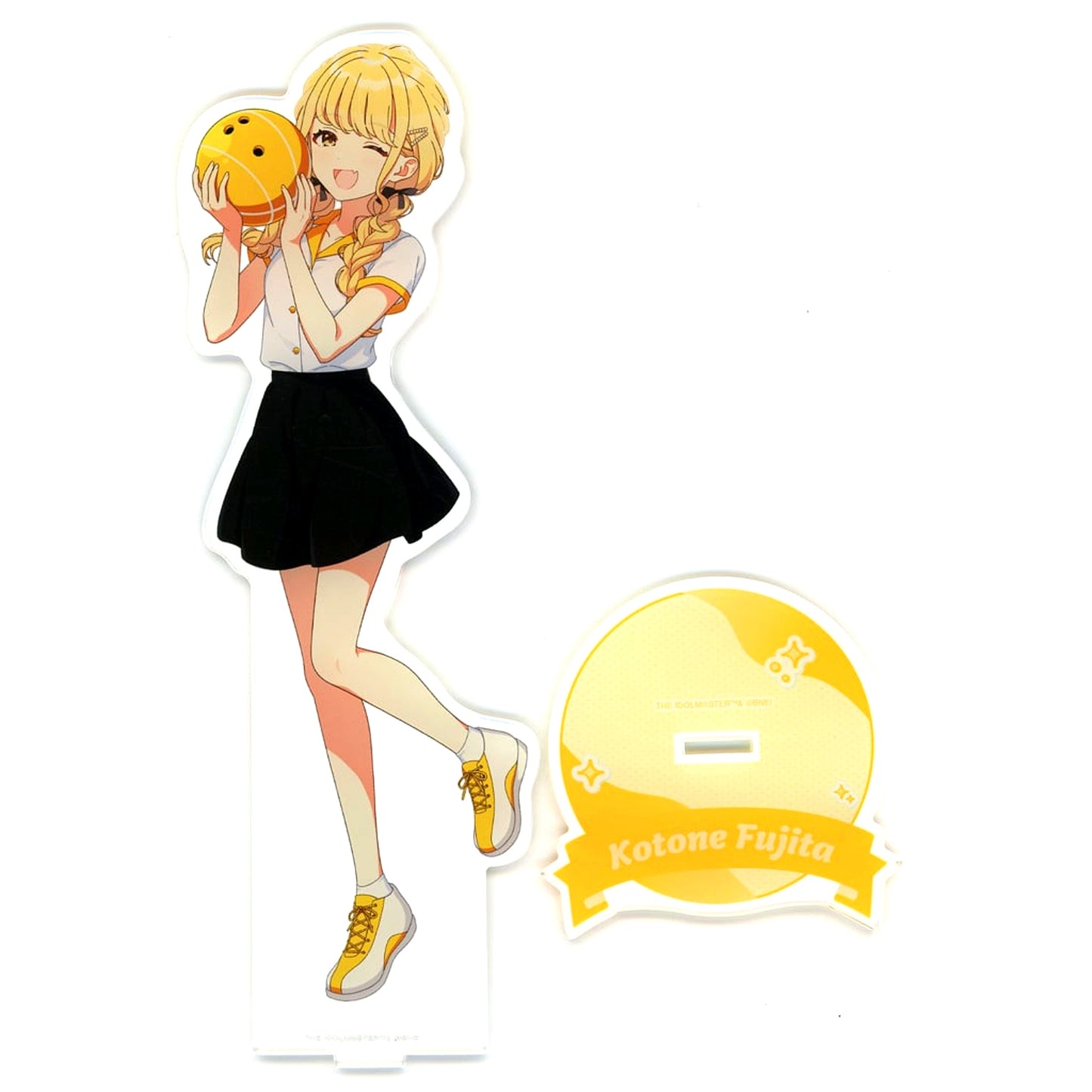 Kotone Fujita Gakuen Idolmaster Extra Large Acrylic Stand Drawn Bowling Shirt Ver. Round1 [USED]