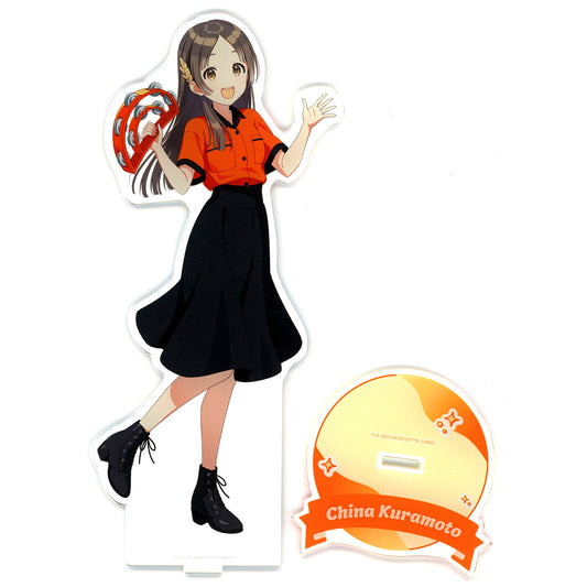 Tina Kuramoto Gakuen Idolmaster x Round1 Bowling Shirt Ver. Illustration Oversized Acrylic Stand [USED]