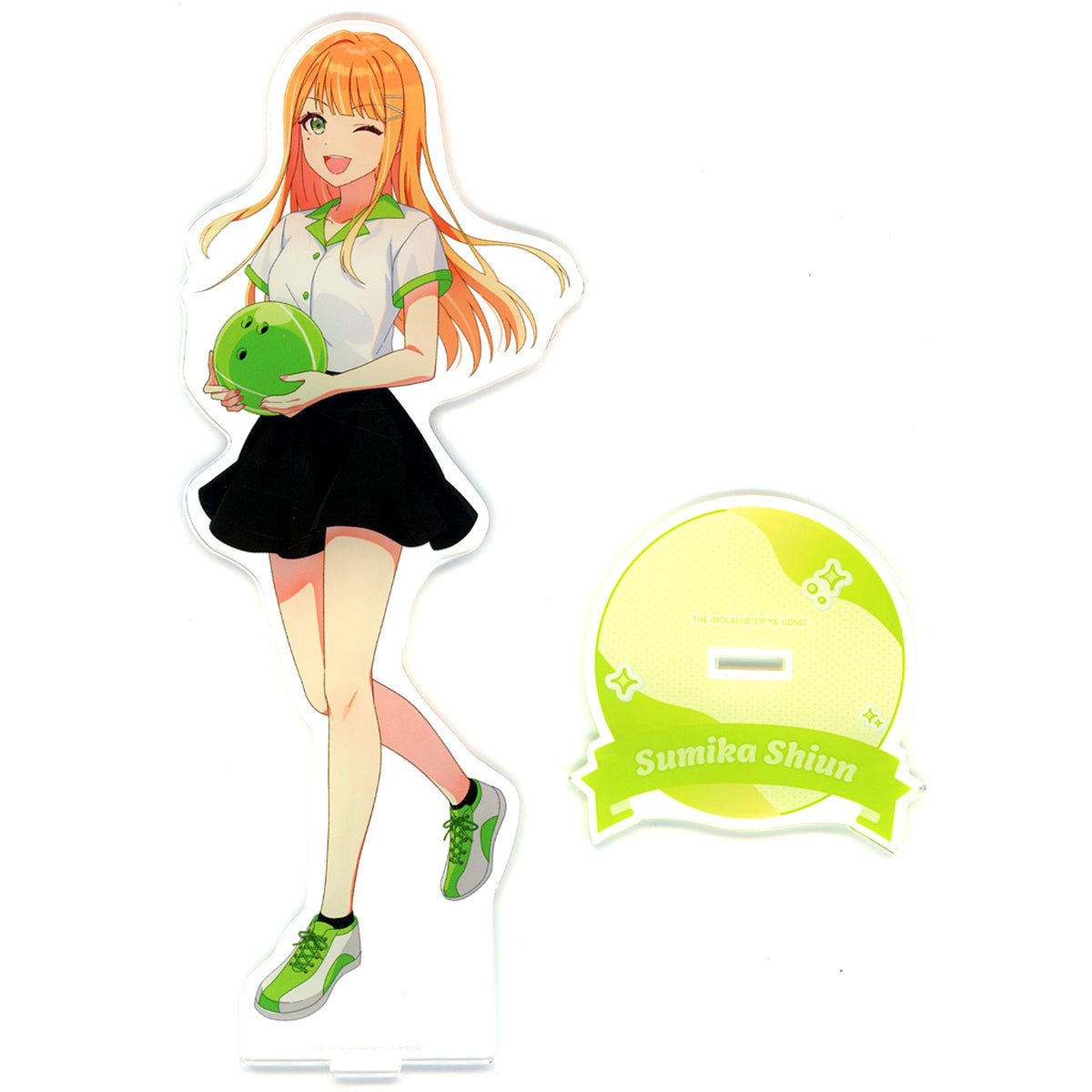 Sumika Shiun Illustration Bowling Shirt Ver. Gakuen Idolmaster x ROUND1 Extra Large Acrylic Stand [USED]
