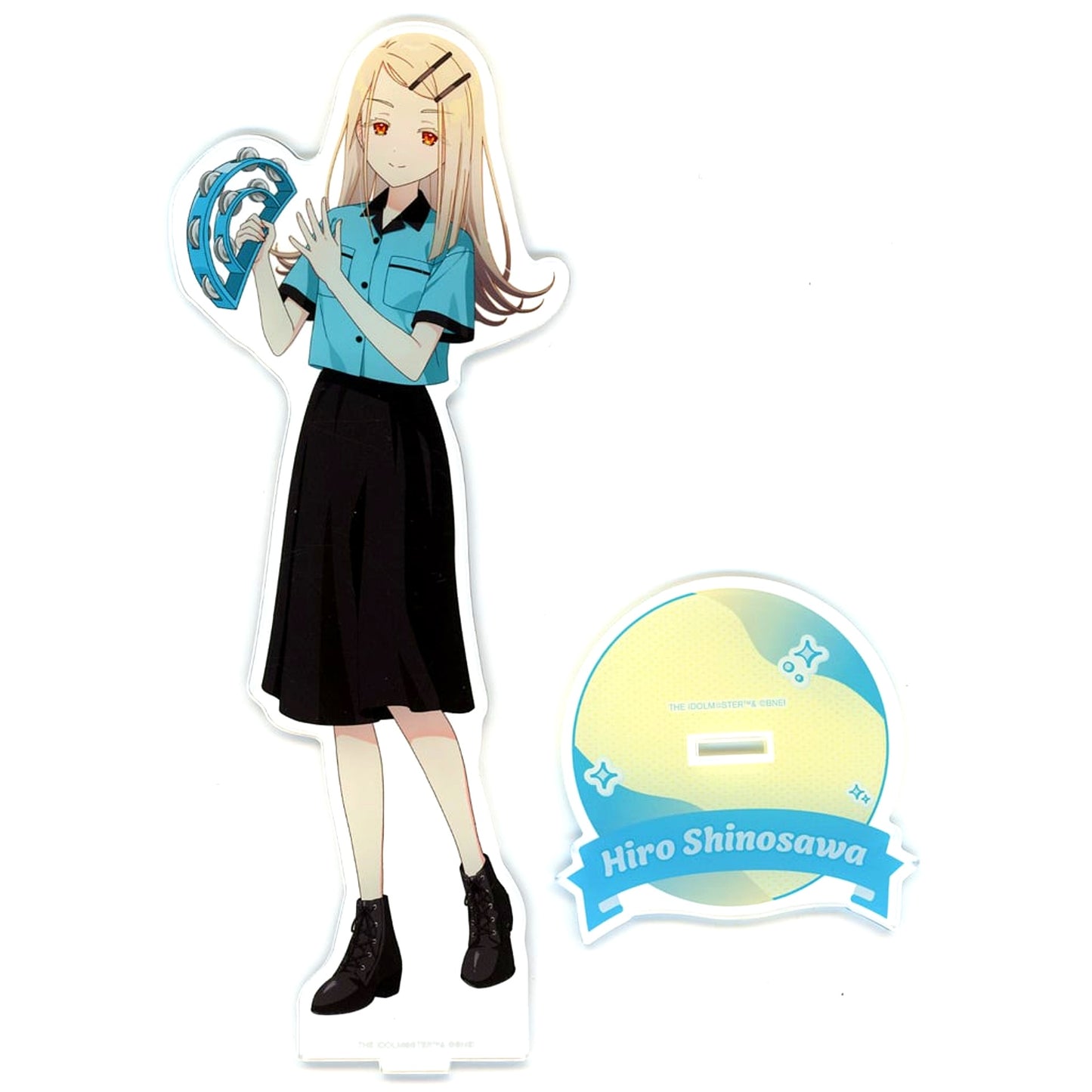 Hiro Shinosawa Gakuen Idolmaster Extra Large Acrylic Stand Drawn Bowling Shirt Ver. Round1 [USED]