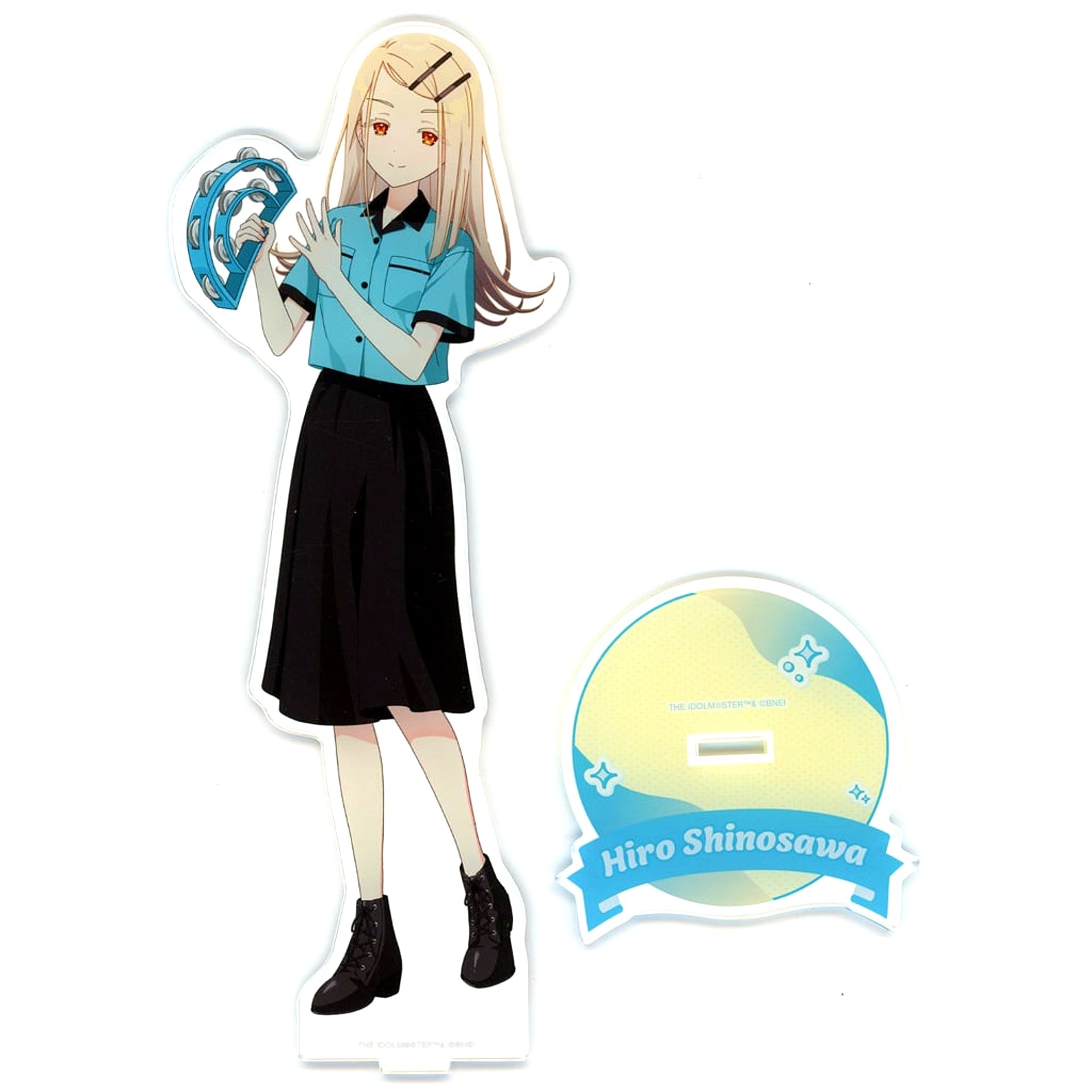 Hiro Shinosawa Gakuen Idolmaster Extra Large Acrylic Stand Drawn Bowling Shirt Ver. Round1 [USED]