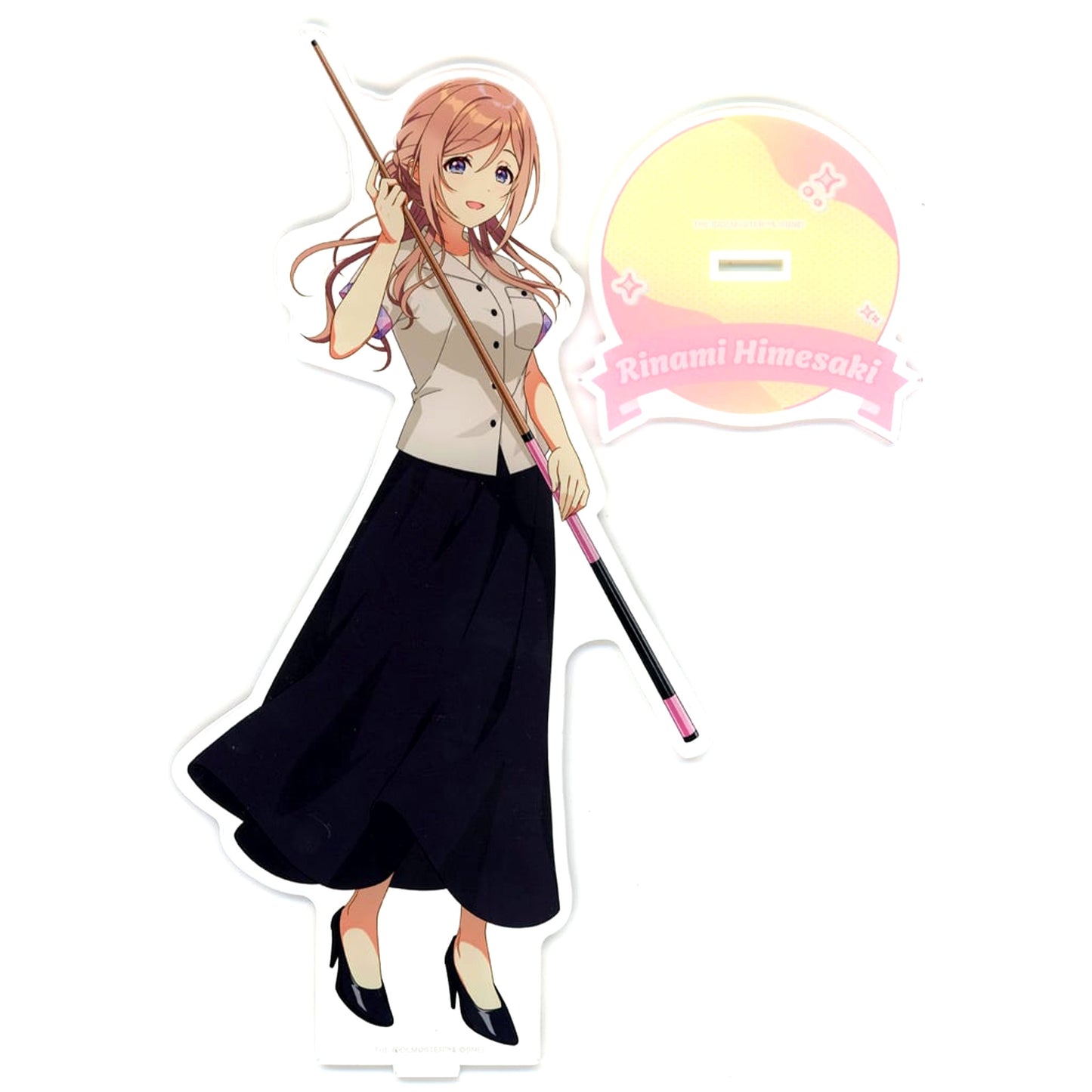 Rinami Himezaki Gakuen Idolmaster Extra Large Acrylic Stand Drawn Bowling Shirt Ver. Round1 [USED]