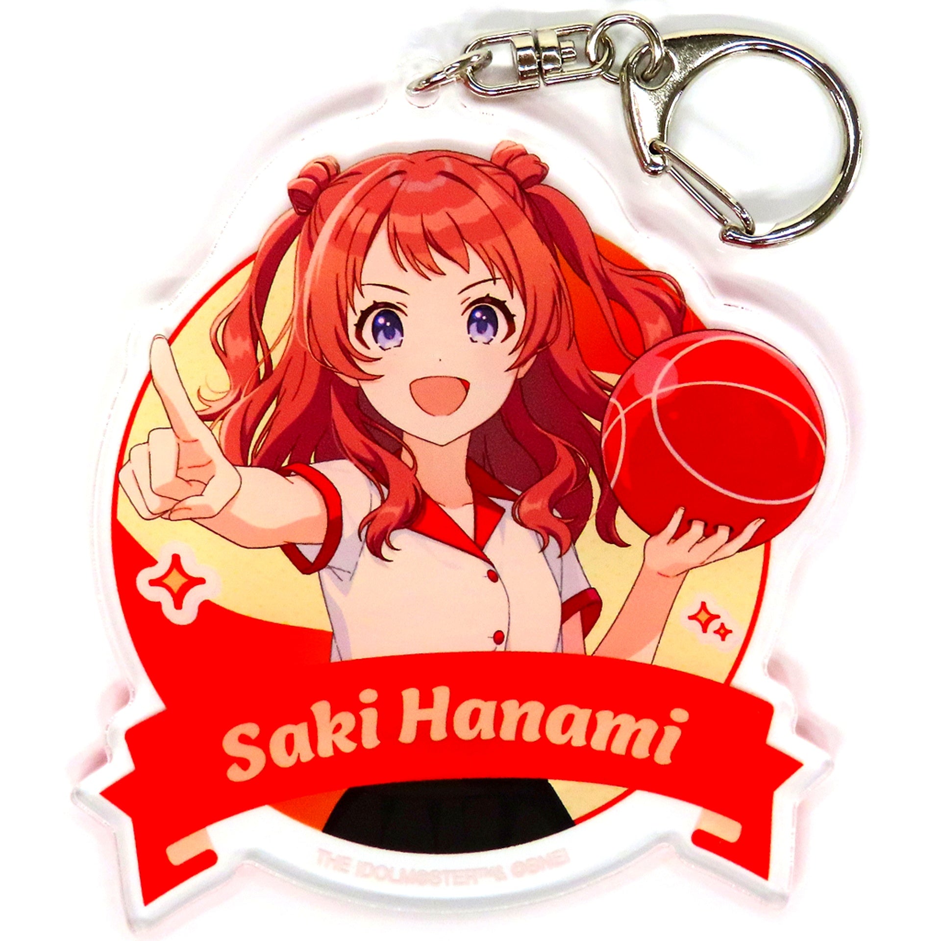 Saki Hanami Gakuen Idolmaster Big Acrylic Keychain Bowling Shirt Ver. Gakuen Idolmaster x ROUND1 [USED]