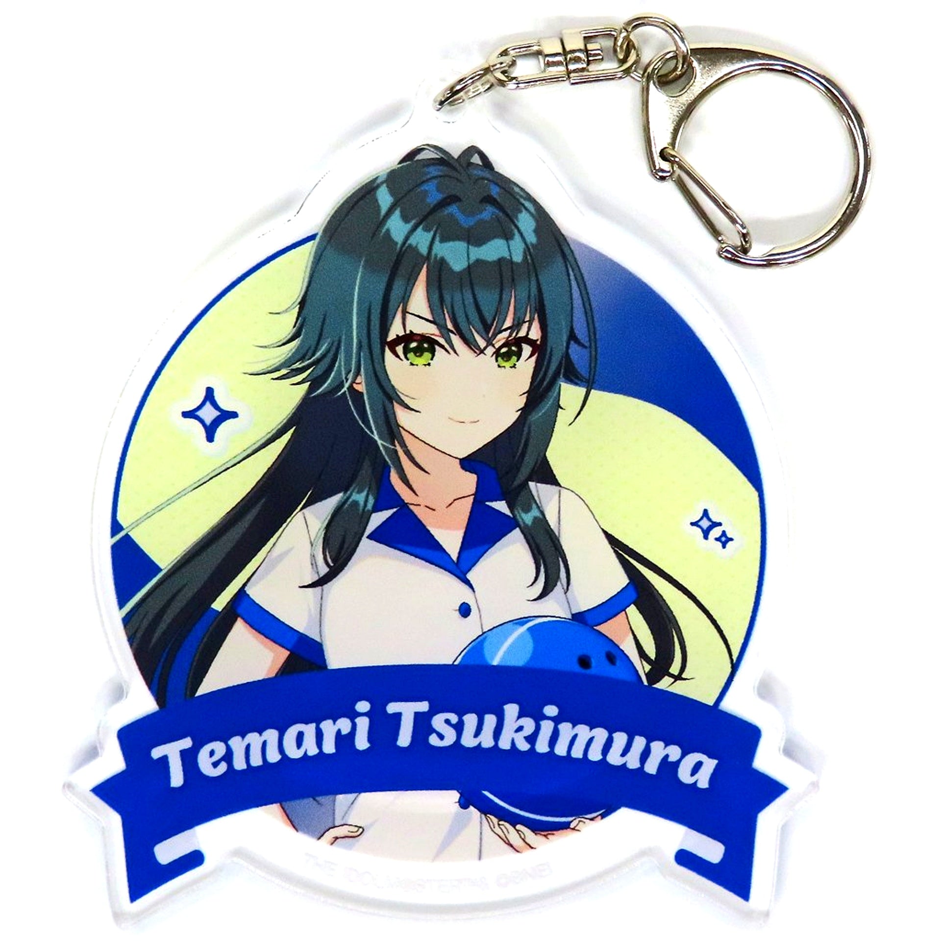 Temari Tsukimura Gakuen Idolmaster Big Acrylic Keychain Bowling Shirt Ver. Gakuen Idolmaster x ROUND1 [USED]