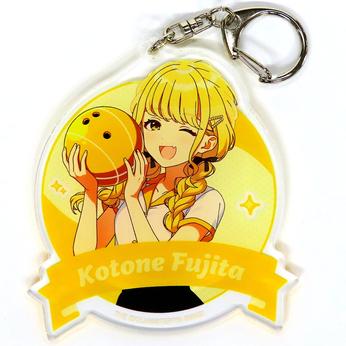 Kotone Fujita Gakuen Idolmaster Big Acrylic Keychain Bowling Shirt Ver. Gakuen Idolmaster x ROUND1 [USED]