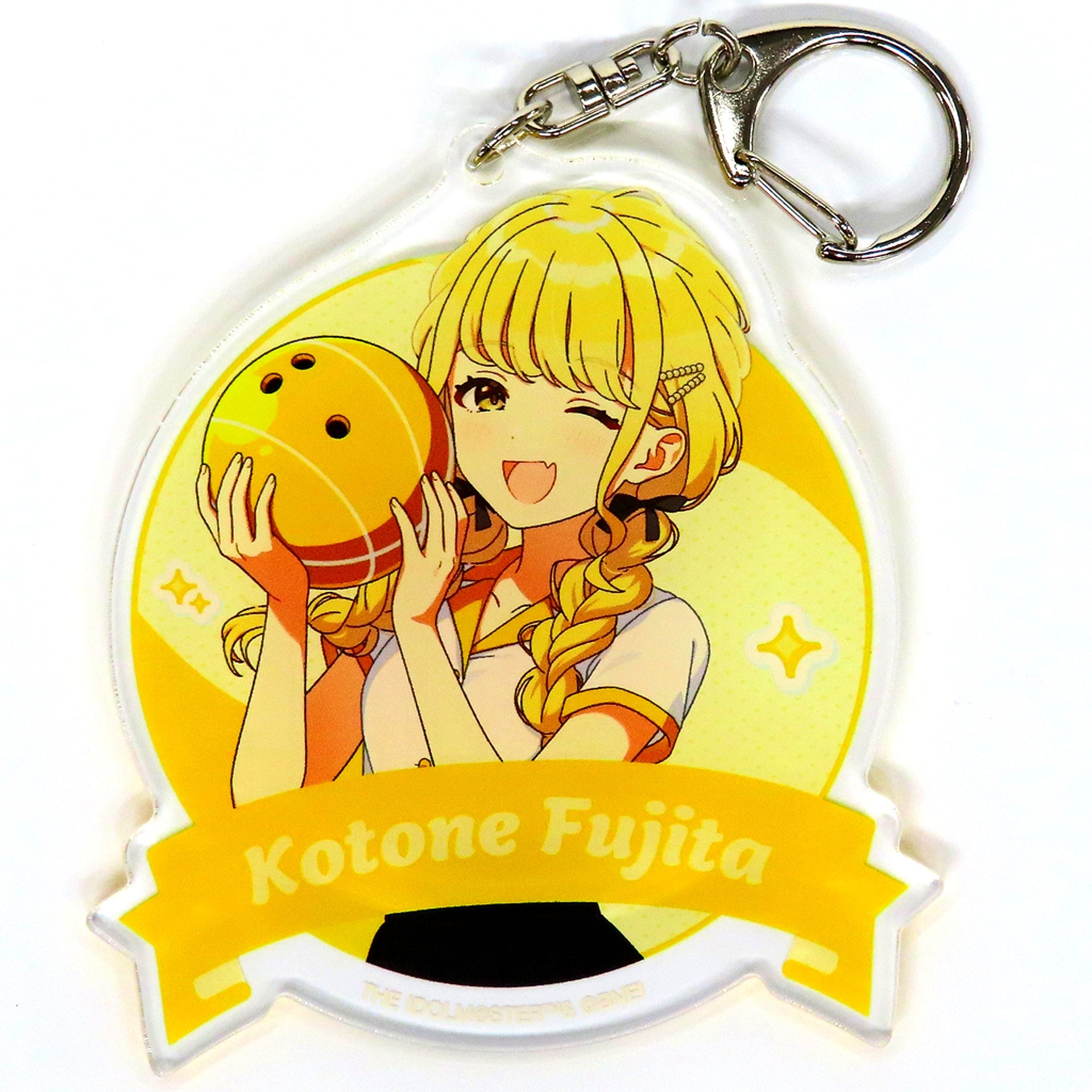 Kotone Fujita Gakuen Idolmaster Big Acrylic Keychain Bowling Shirt Ver. Gakuen Idolmaster x ROUND1 [USED]