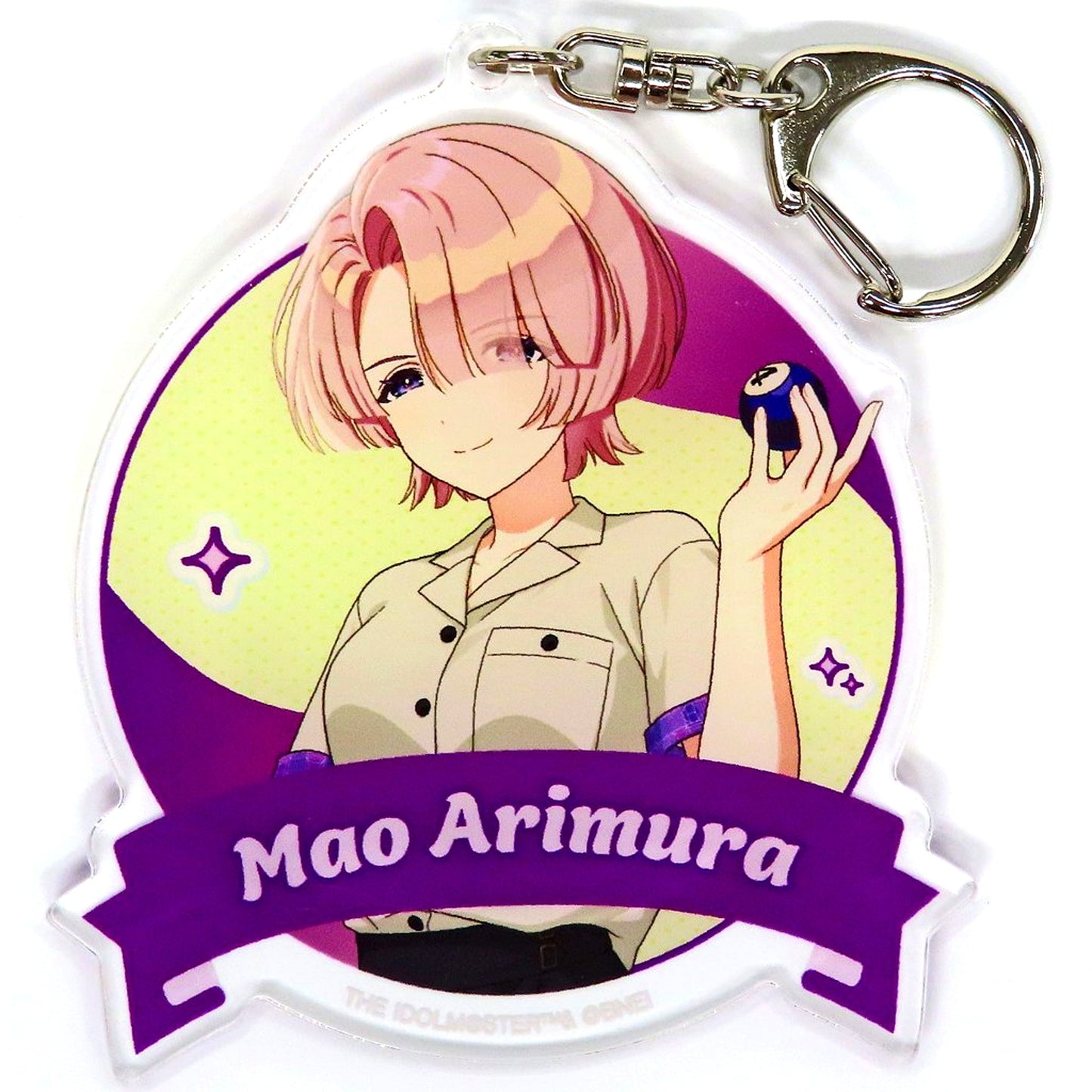 Mao Arimura Gakuen Idolmaster Big Acrylic Keychain Bowling Shirt Ver. Gakuen Idolmaster x ROUND1 [USED]