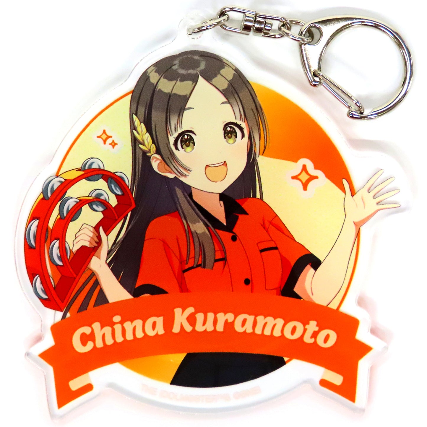 China Kuramoto Gakuen Idolmaster Big Acrylic Keychain Bowling Shirt Ver. Gakuen Idolmaster x ROUND1 [USED]