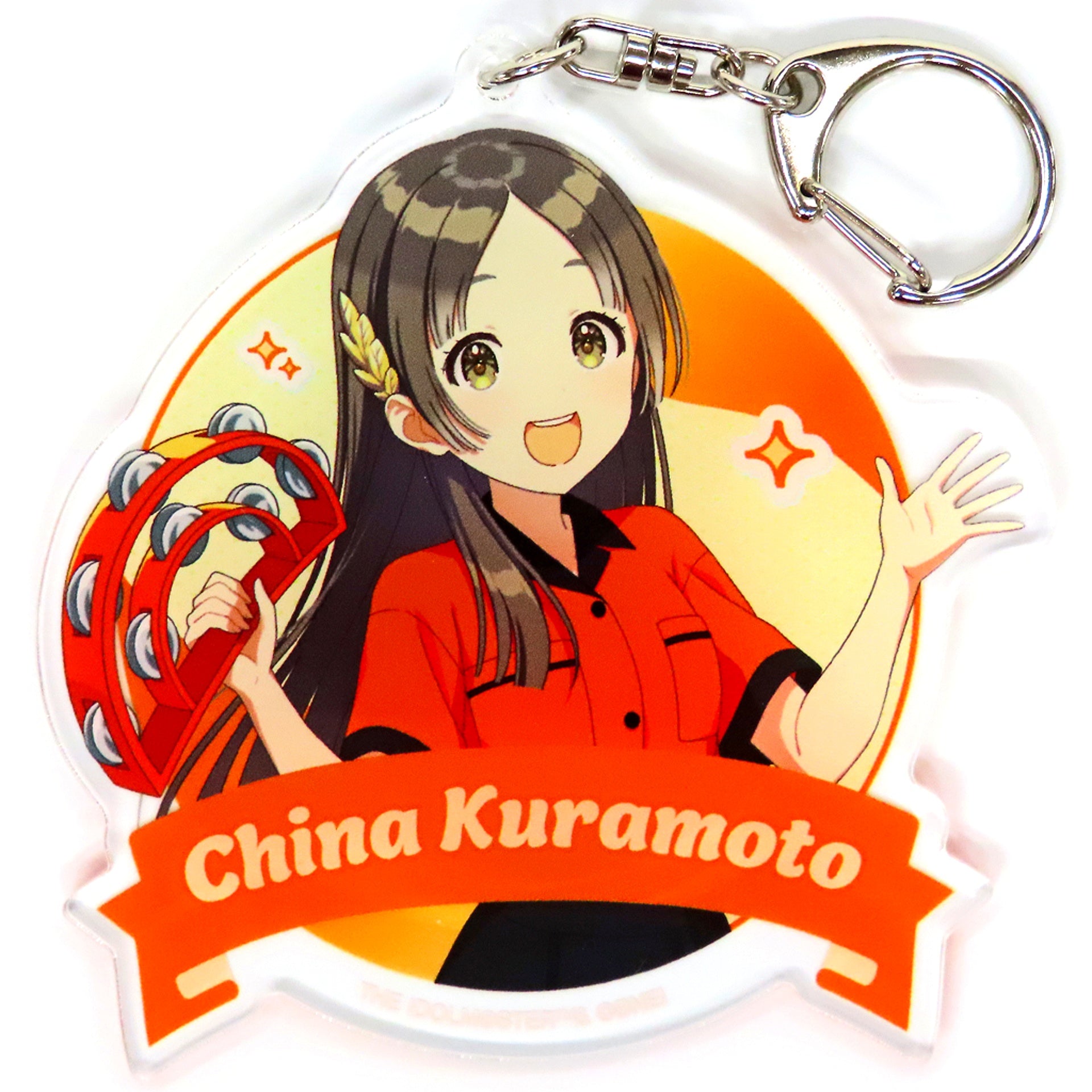 China Kuramoto Gakuen Idolmaster Big Acrylic Keychain Bowling Shirt Ver. Gakuen Idolmaster x ROUND1 [USED]
