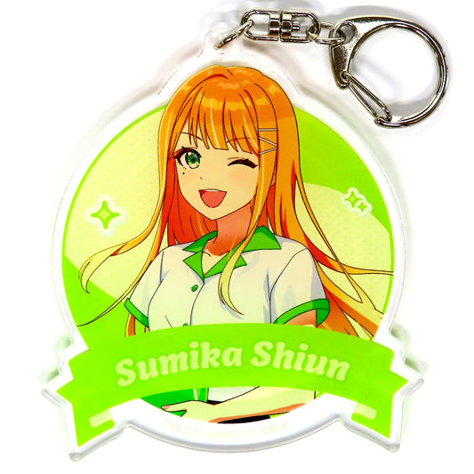 Sumika Shiun Gakuen Idolmaster Big Acrylic Keychain Bowling Shirt Ver. Gakuen Idolmaster x ROUND1 [USED]