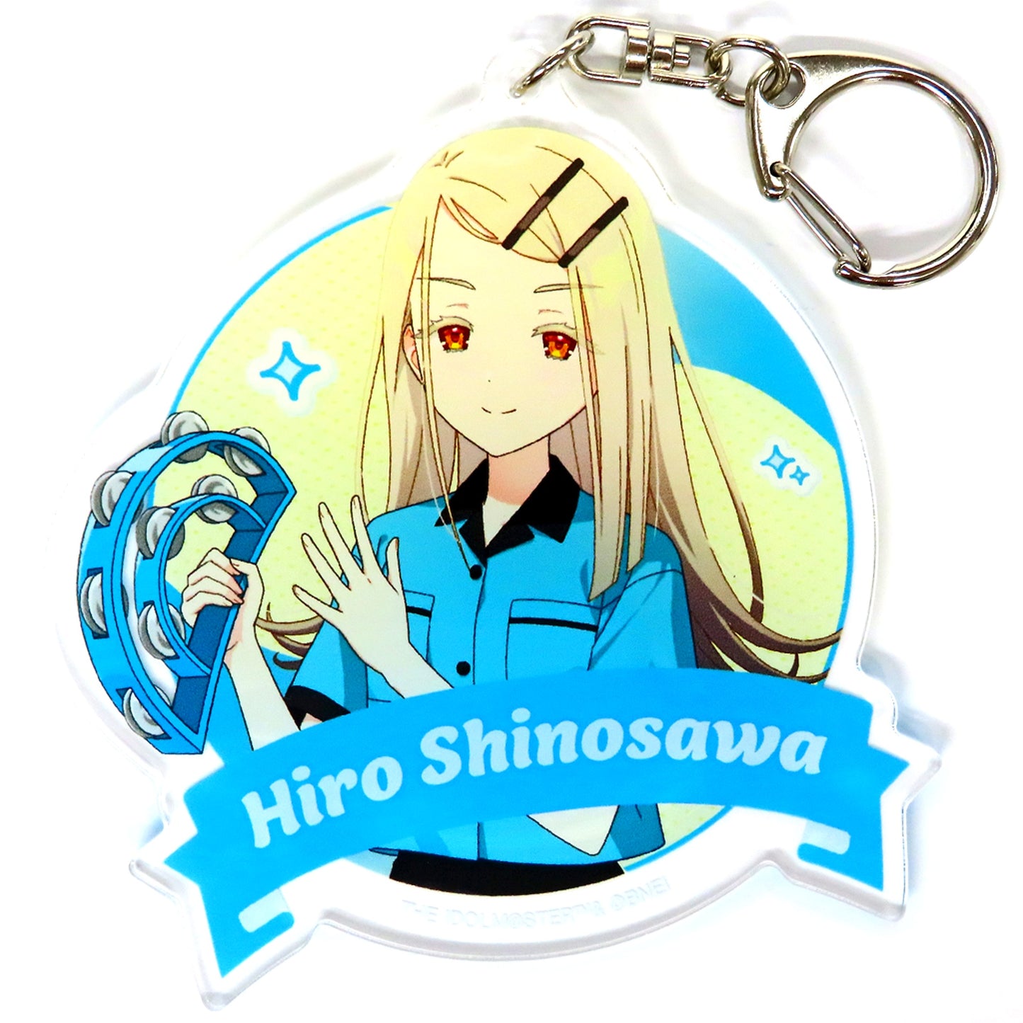 Hiro Shinozawa BIG Acrylic Keychain Bowling Shirt Ver. Drawn Illustration Gakuen Idolmaster x Round1 [USED]