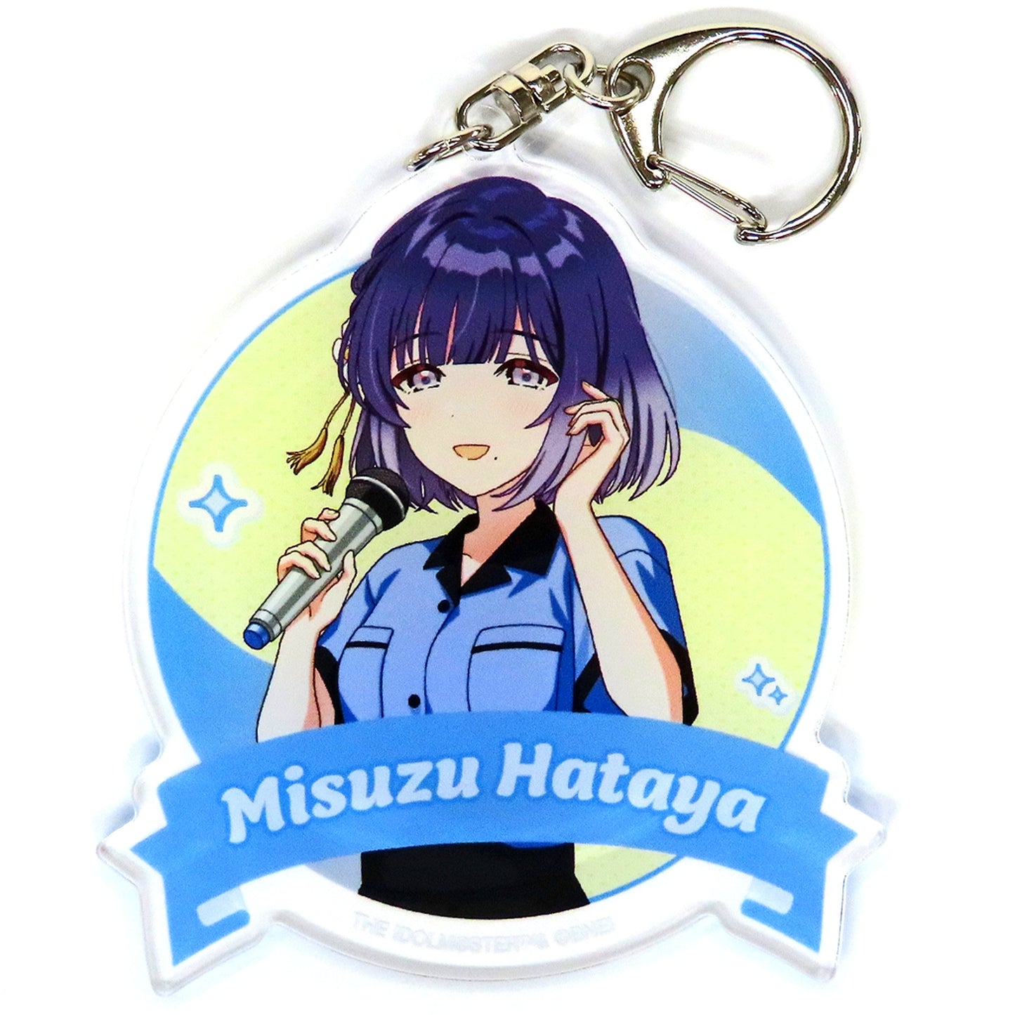Misuzu Hataya BIG Acrylic Keychain Bowling Shirt Ver. Drawn Illustration Gakuen Idolmaster x Round1 [USED]