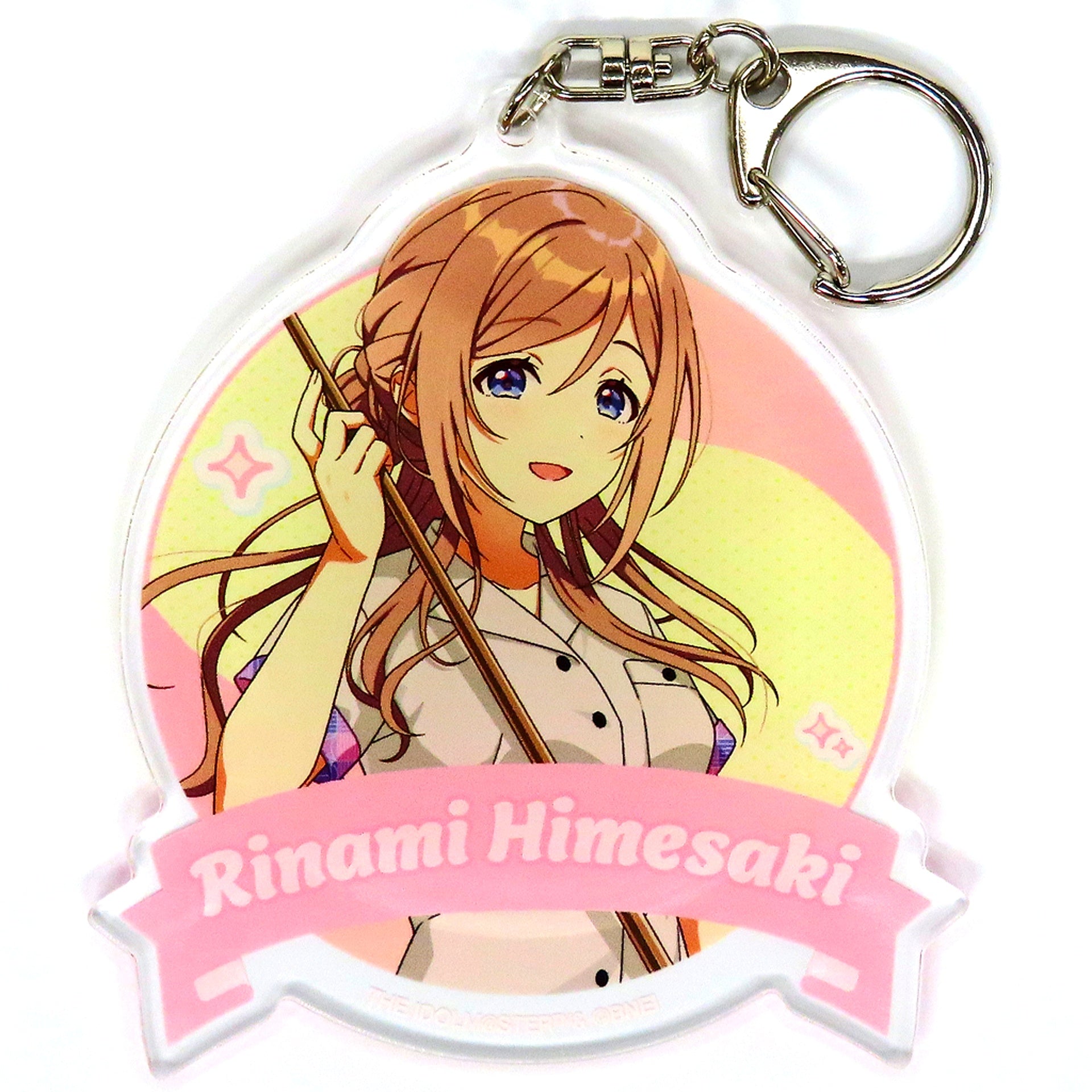 Rinami Himesaki Gakuen Idolmaster Big Acrylic Keychain Bowling Shirt Ver. Gakuen Idolmaster x ROUND1 [USED]
