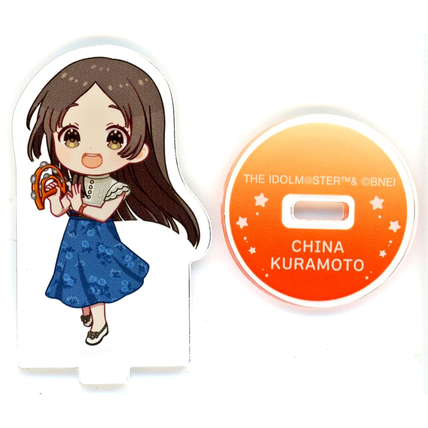 China Kuramoto Gakuen Idolmaster Trading Chibi Character Acrylic Stand After School Outing Ver. Round1 [USED]