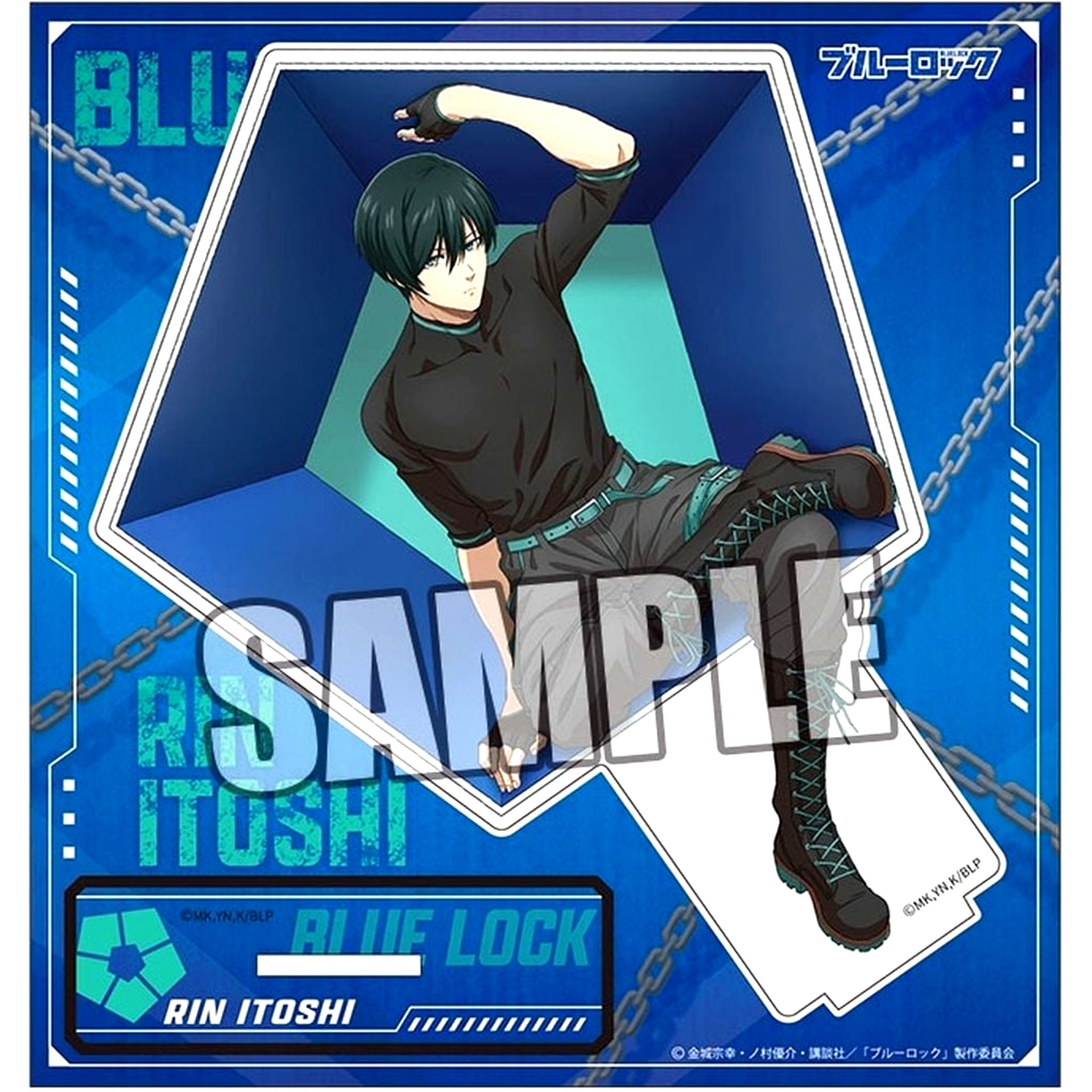 Rin Itoshi Acrylic Stand ready fight Ver. Blue Lock POP UP SHOP ready fight in Yurakucho Marui [USED]