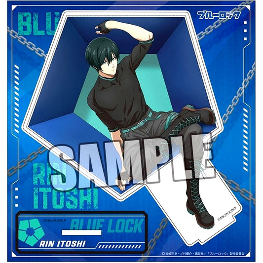 Rin Itoshi Acrylic Stand ready fight Ver. Blue Lock POP UP SHOP ready fight in Yurakucho Marui [USED]