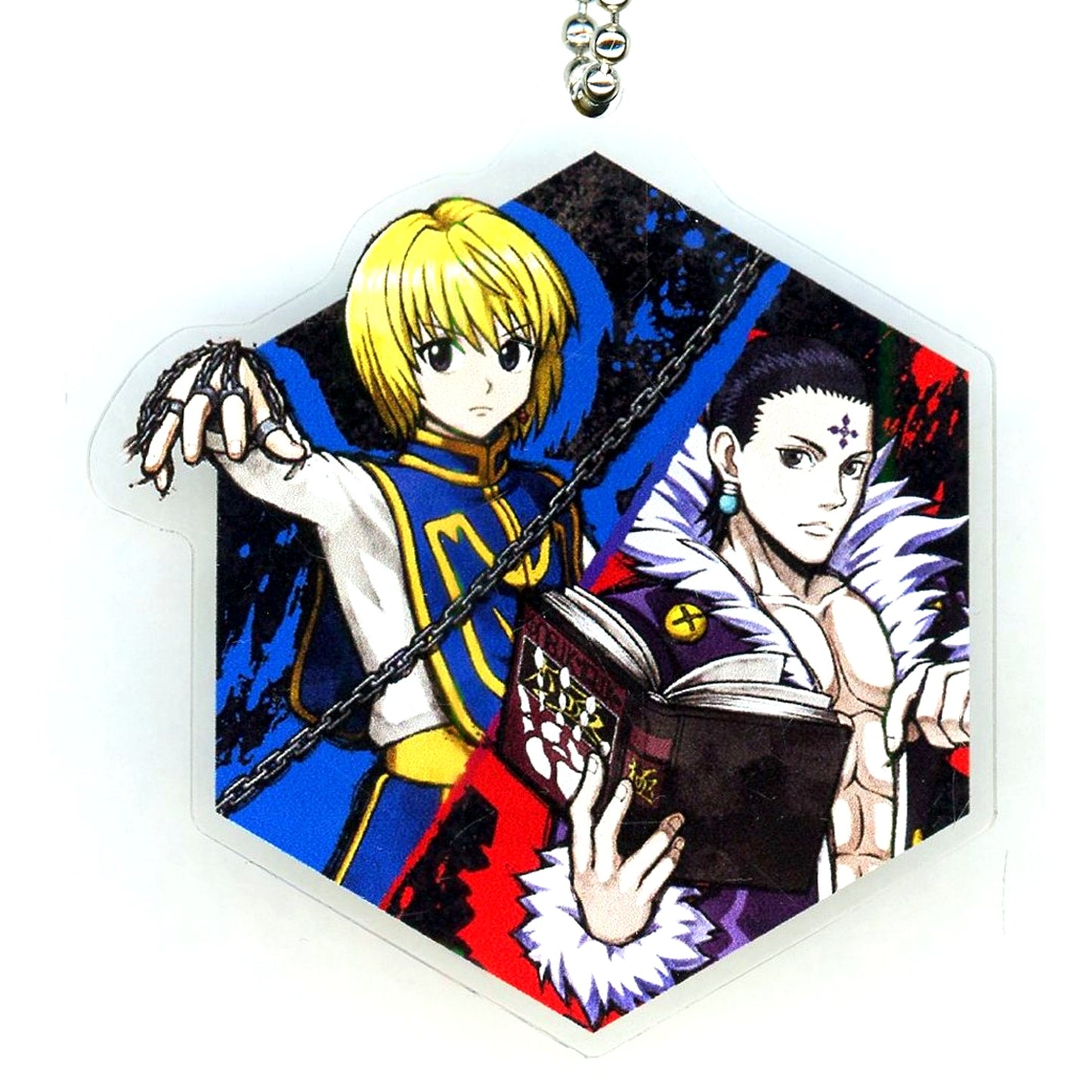 Kurapika & Chrollo HUNTER x HUNTER NEN x IMPACT Acrylic Keychain AmiAmi Purchase Bonus [USED]