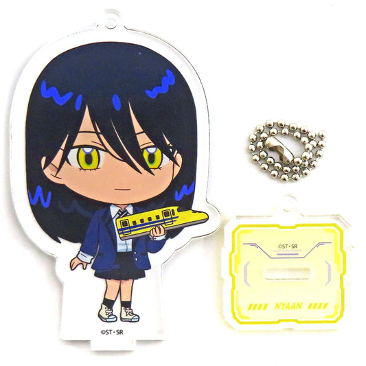 Nyaan JR Tokai Oshitabi x Gundam Series Journey with Gundam Vol.3 Mobile Suit Gundam GQuuuuuuX Mini Chara Trading Acrylic Stand Keychain [USED]