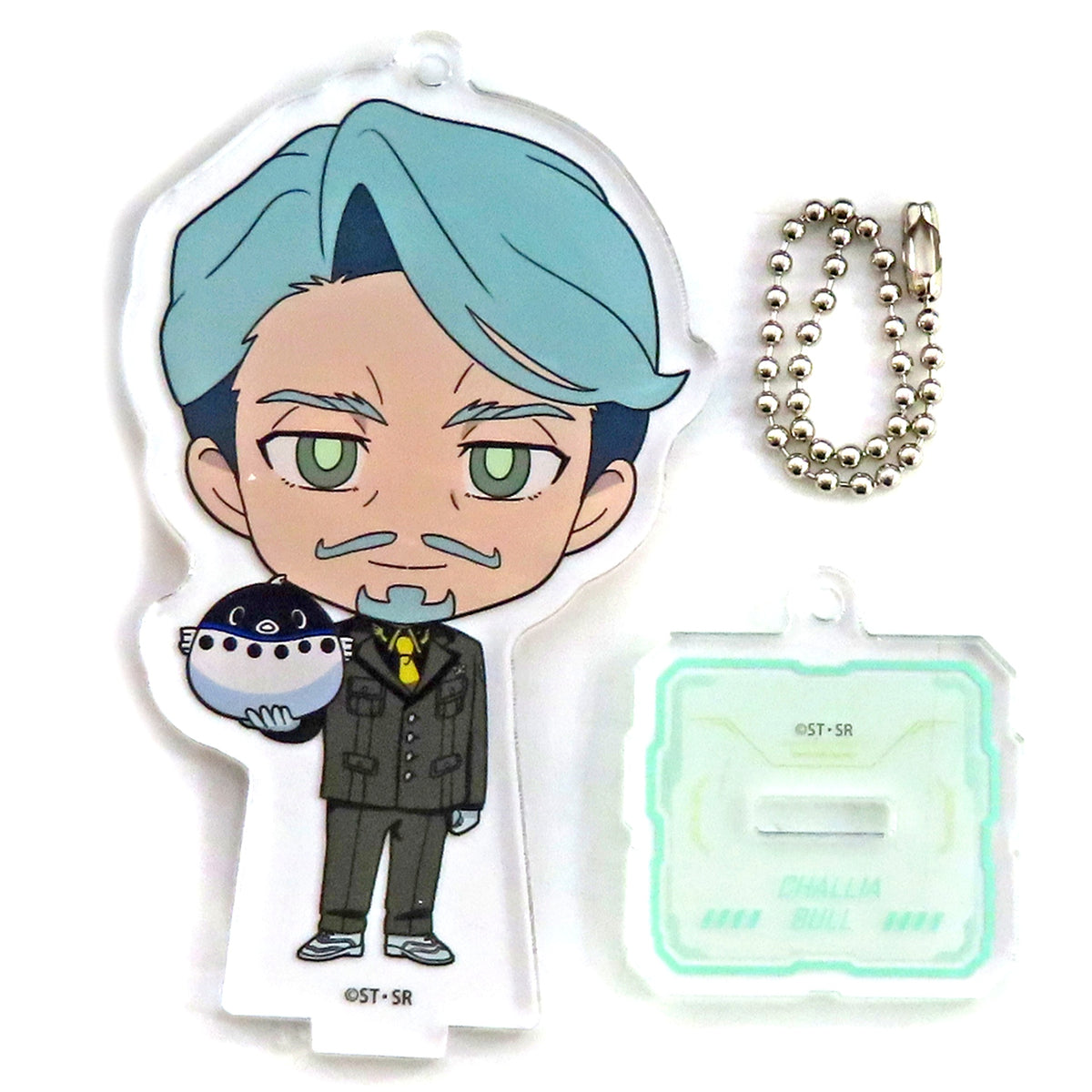 Chalia Bull JR Tokai Oshi Tabi x Gundam Series Journey with Gundam Vol. 3 Mobile Suit Gundam GQuuuuuuX Mini Character Trading Acrylic Stand Keychain [USED]