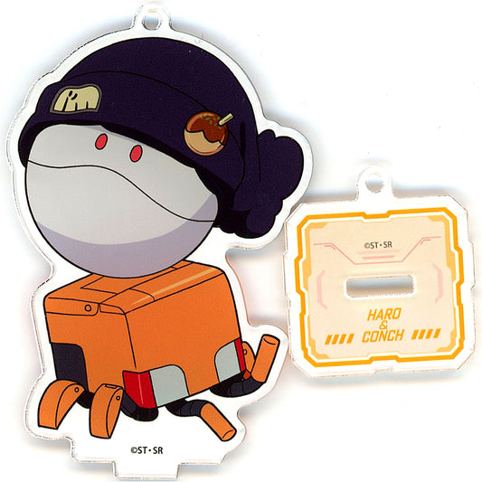 Haro & Conti Mobile Suit Gundam The Witch from Mercury Mini Chibi Trading Acrylic Stand Keychain JR Central Oshitabi Journey with Gundam Vol.3 [USED]