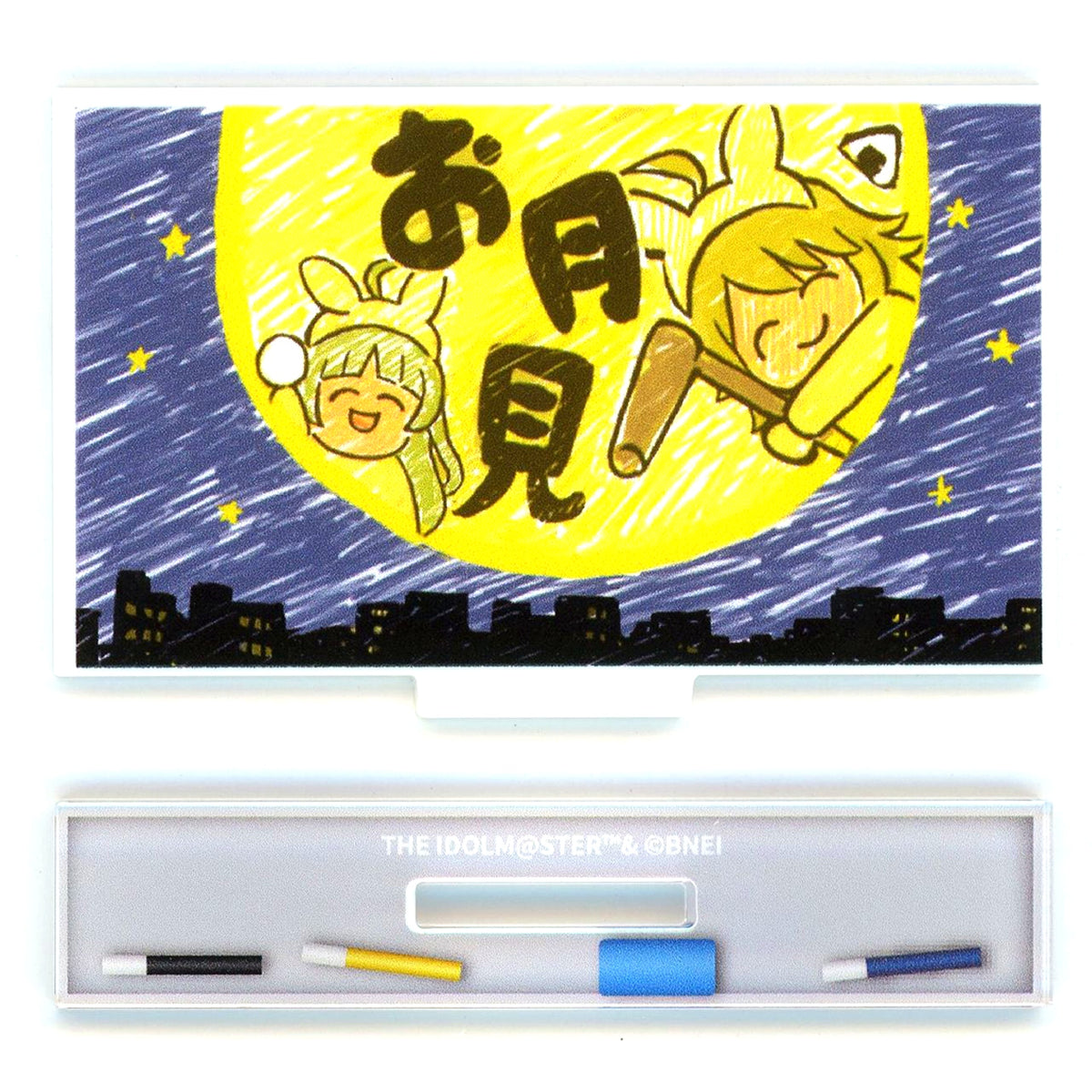 Moon Viewing World Wide Meal Million Ancient THE IDOLM@STER Million Live! x STELLAMAP CAFE Trading Whiteboard Acrylic Stand 2022 Ver. [USED]