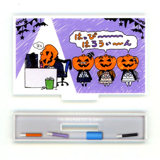 Halloween World Wide Meal Million Ancient THE IDOLM@STER Million Live! x STELLAMAP CAFE Trading Whiteboard Acrylic Stand 2022 Ver. [USED]