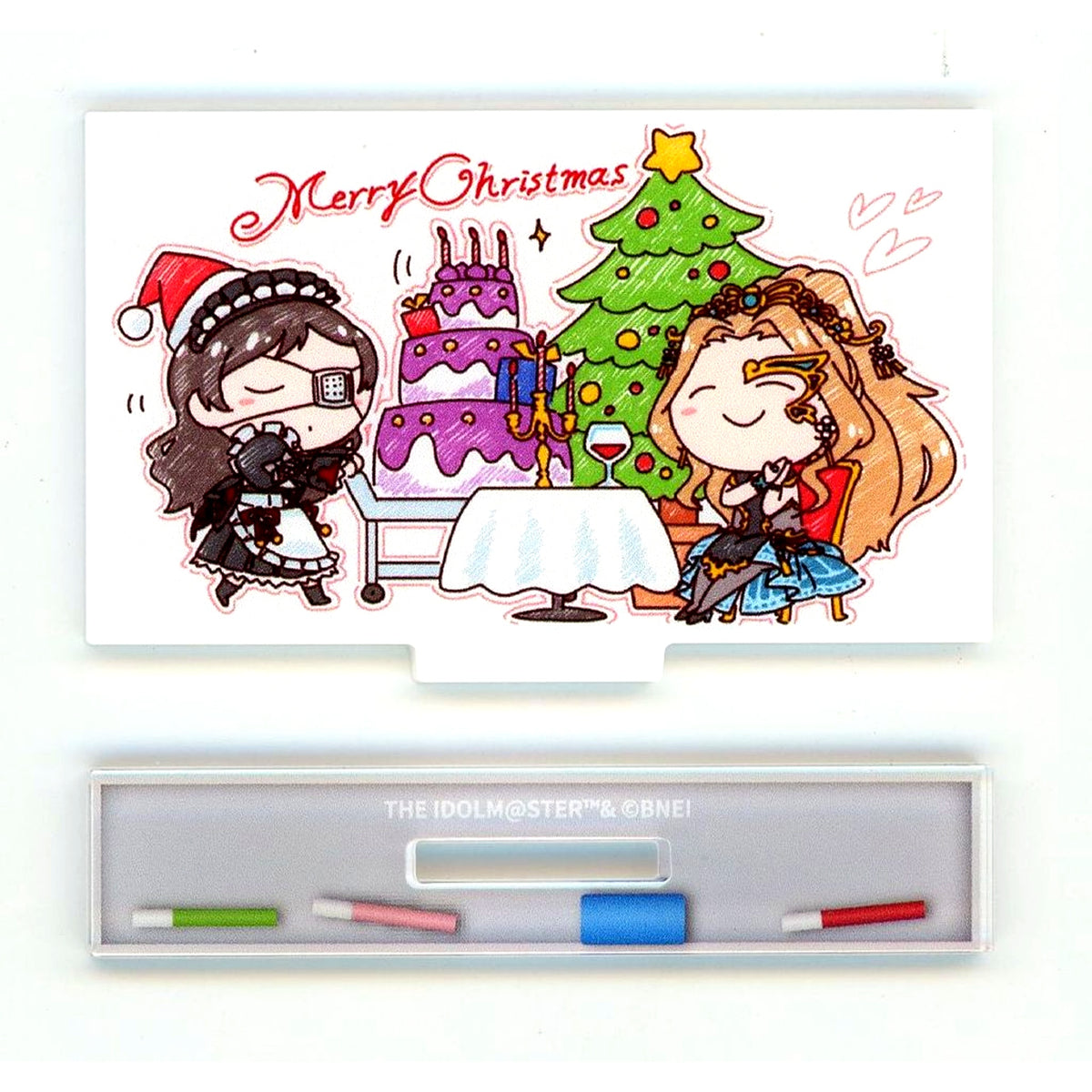 Christmas World Wide Meal Million Ancient THE IDOLM@STER Million Live! x STELLAMAP CAFE Trading Whiteboard Acrylic Stand 2022 Ver. [USED]