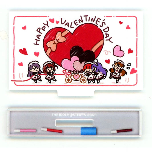 Valentine's Day World Wide Meal Million Ancient THE IDOLM@STER Million Live! x STELLAMAP CAFE Trading Whiteboard Acrylic Stand 2022 Ver. [USED]