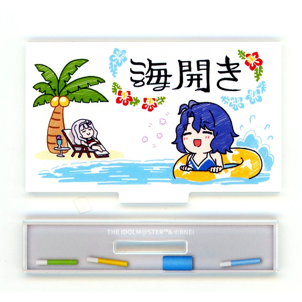 Umibiraki World Wide Meal Million Ancient 2023 Ver. Trading Whiteboard Acrylic Stand The Idolmaster Million Live! x Stellamap Cafe [USED]