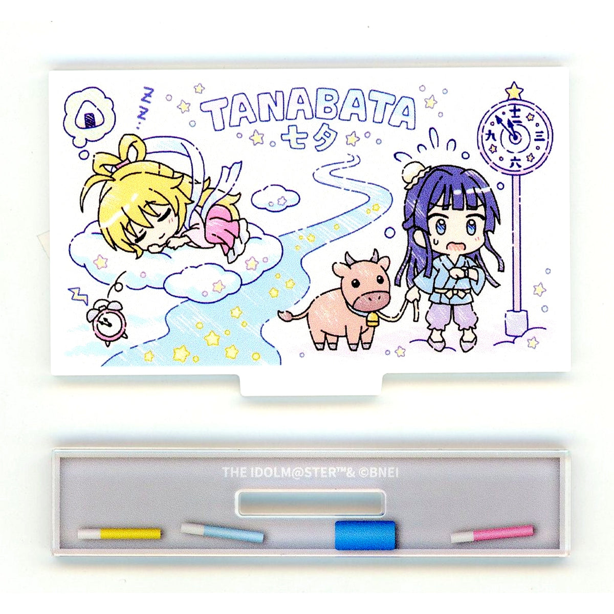 Tanabata World Wide Meal Million Ancient THE IDOLM@STER Million Live! x STELLAMAP CAFE Trading Whiteboard Acrylic Stand 2023 Ver. [USED]