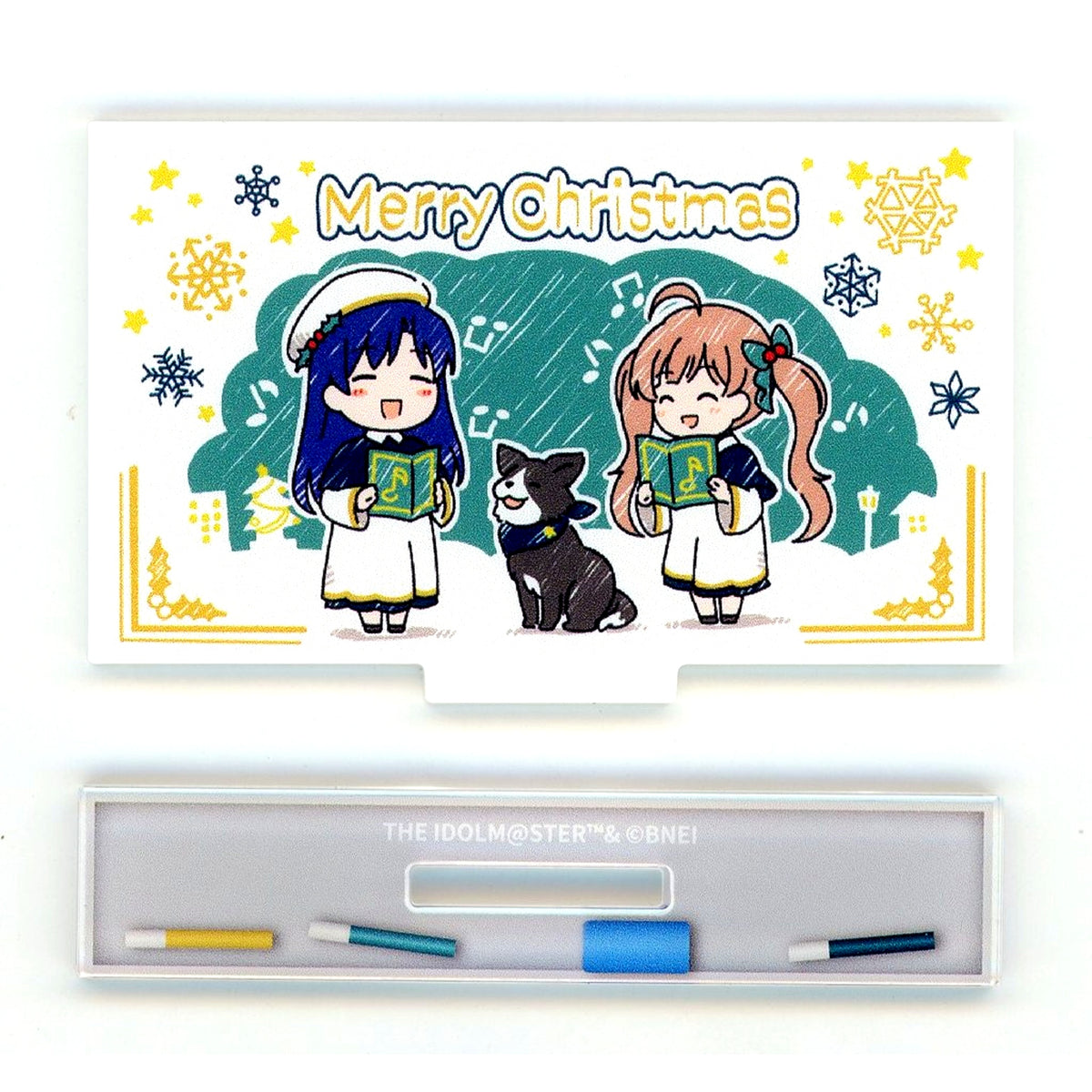 Christmas World Wide Meal Million Ancient THE IDOLM@STER Million Live! x STELLAMAP CAFE Trading Whiteboard Acrylic Stand 2023 Ver. [USED]
