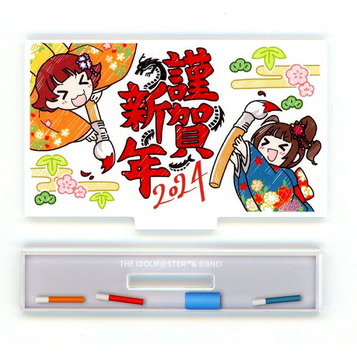 New Year World Wide Meal Million Ancient THE IDOLM@STER Million Live! x STELLAMAP CAFE Trading Whiteboard Acrylic Stand 2023 Ver. [USED]