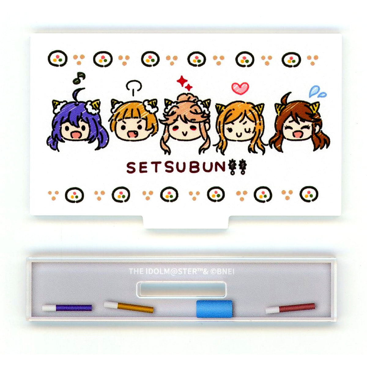 Setsubun World Wide Meal Million Ancient THE IDOLM@STER Million Live! x STELLAMAP CAFE Trading Whiteboard Acrylic Stand 2023 Ver. [USED]