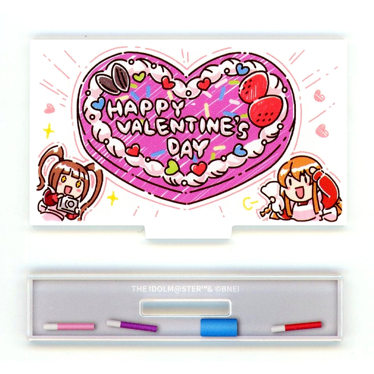 Valentine's Day The Idolmaster Million Live! Trading Whiteboard Acrylic Stand 2023 [USED]