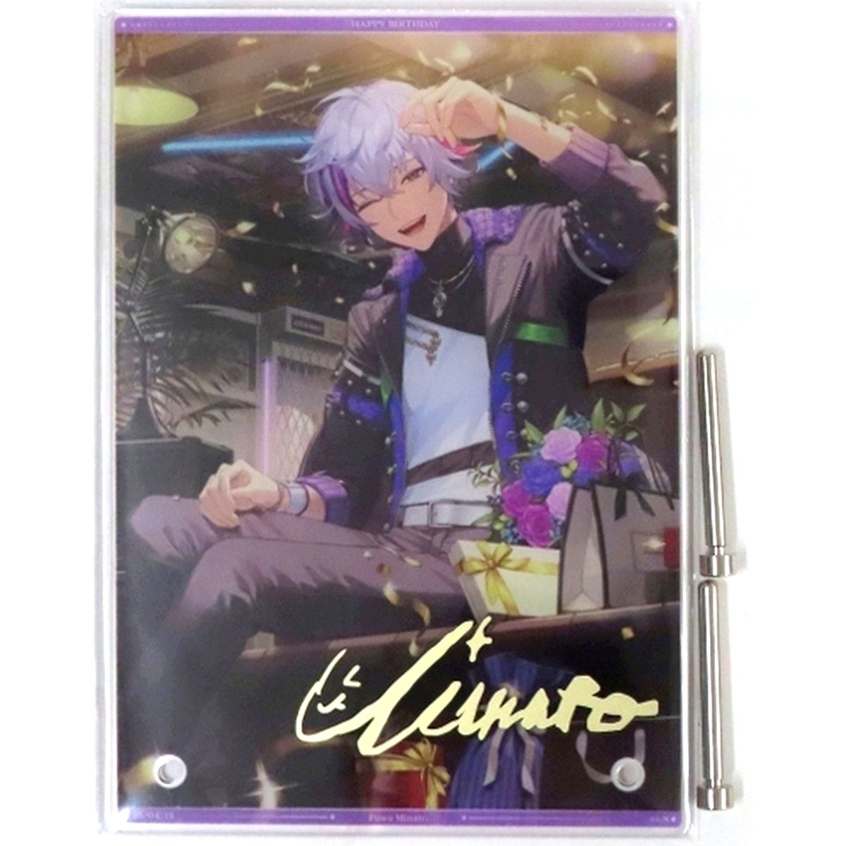 Fuwa Minato A5 Acrylic Panel Replica Autograph Virtual YouTuber Nijisanji Birthday 2025 [USED]