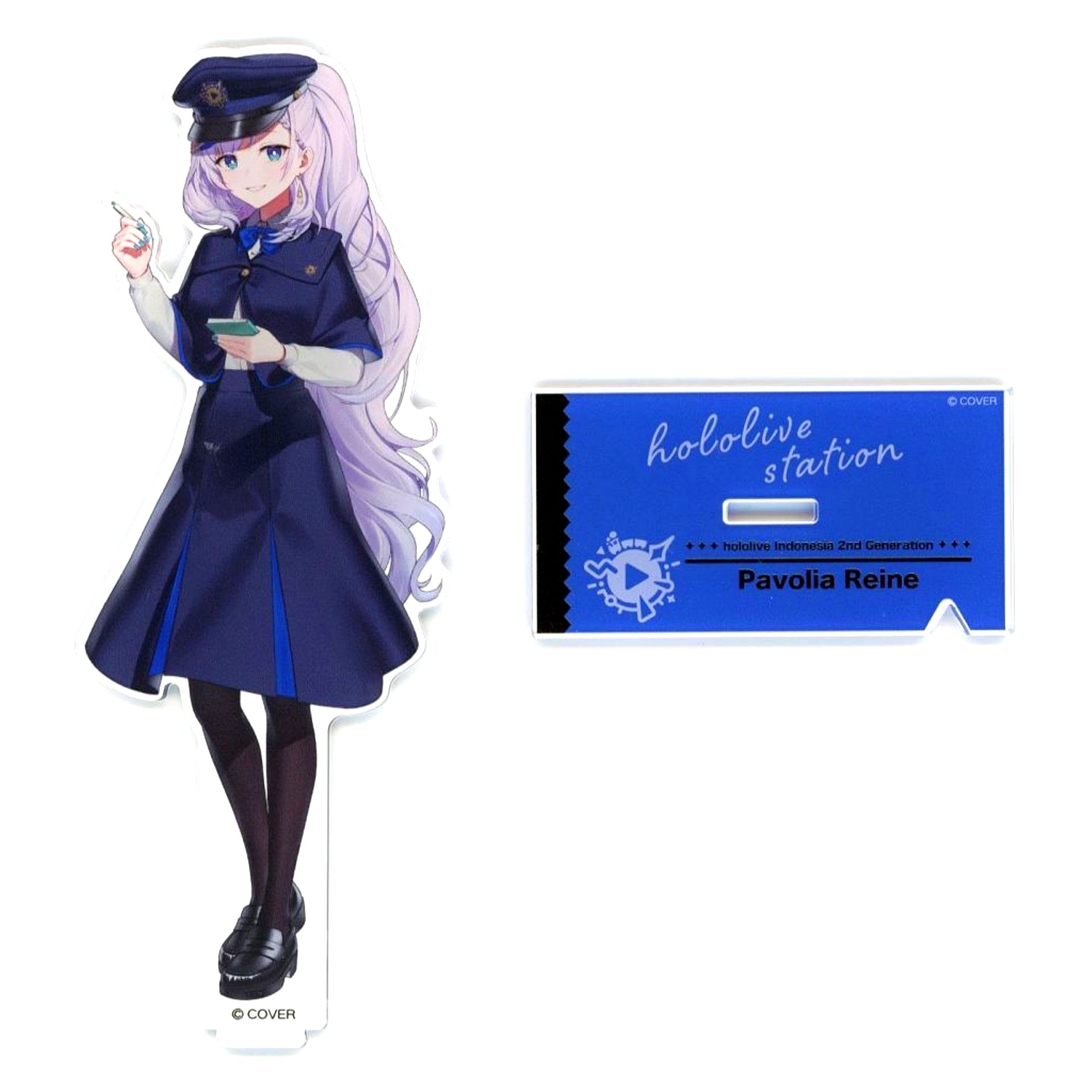 Pavolia Reine Acrylic Stand Hololive Station Ver. Vol. 4 Virtual YouTuber Hololive Hololive Production Official Shop in Tokyo Station [USED]