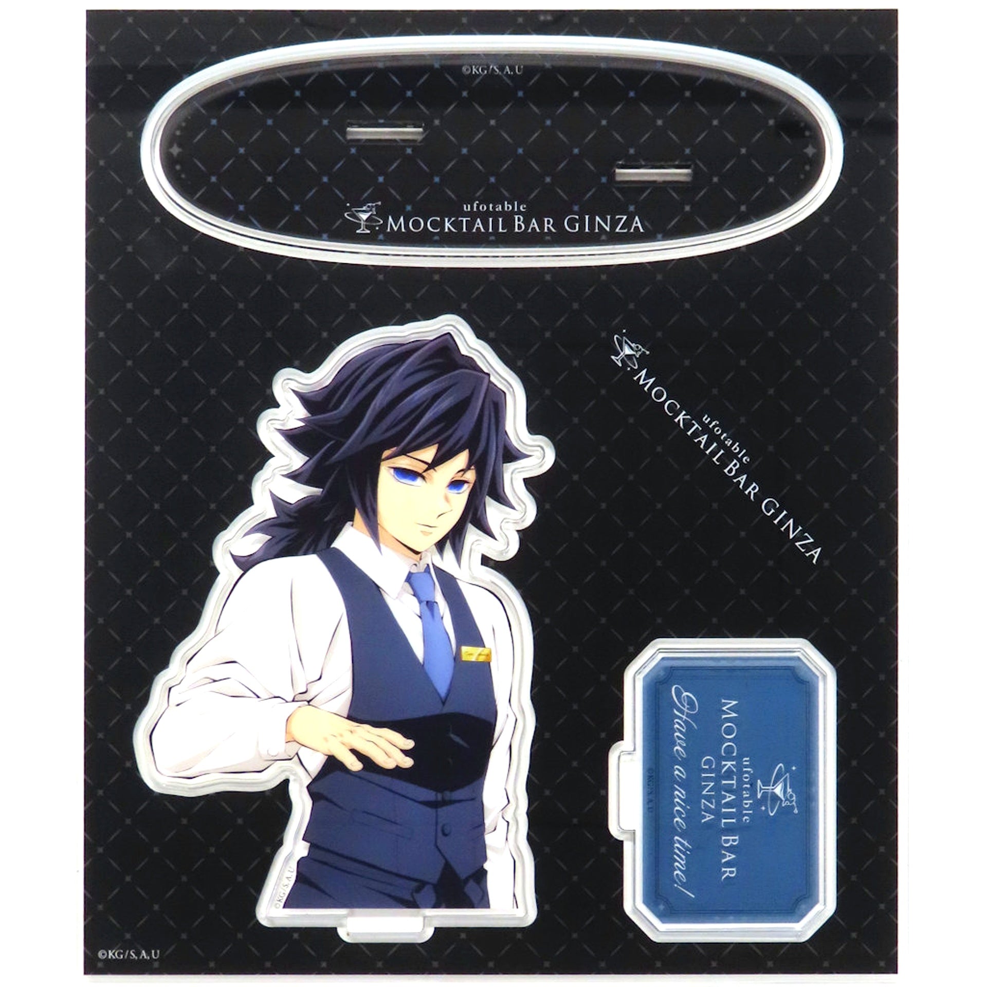 Giyu Tomioka Today's Surprise Bartender Bust-Up Acrylic Stand Demon Slayer: Kimetsu no Yaiba x ufotable MOCKTAIL BAR GINZA Daily Dessert Limited Goods [USED]