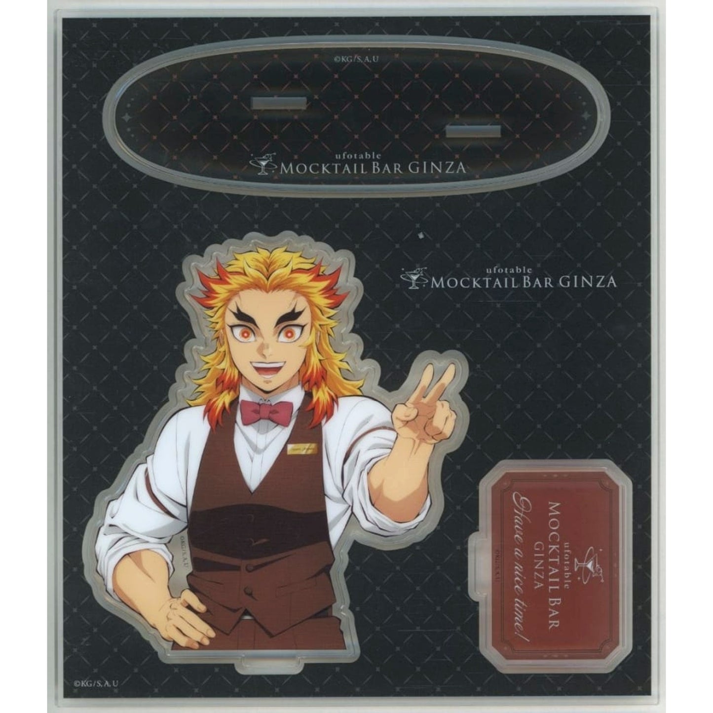 Kyojuro Rengoku Today's Surprise Bartender Bust-Up Acrylic Stand Demon Slayer: Kimetsu no Yaiba x ufotable MOCKTAIL BAR GINZA Daily Dessert Limited Goods [USED]