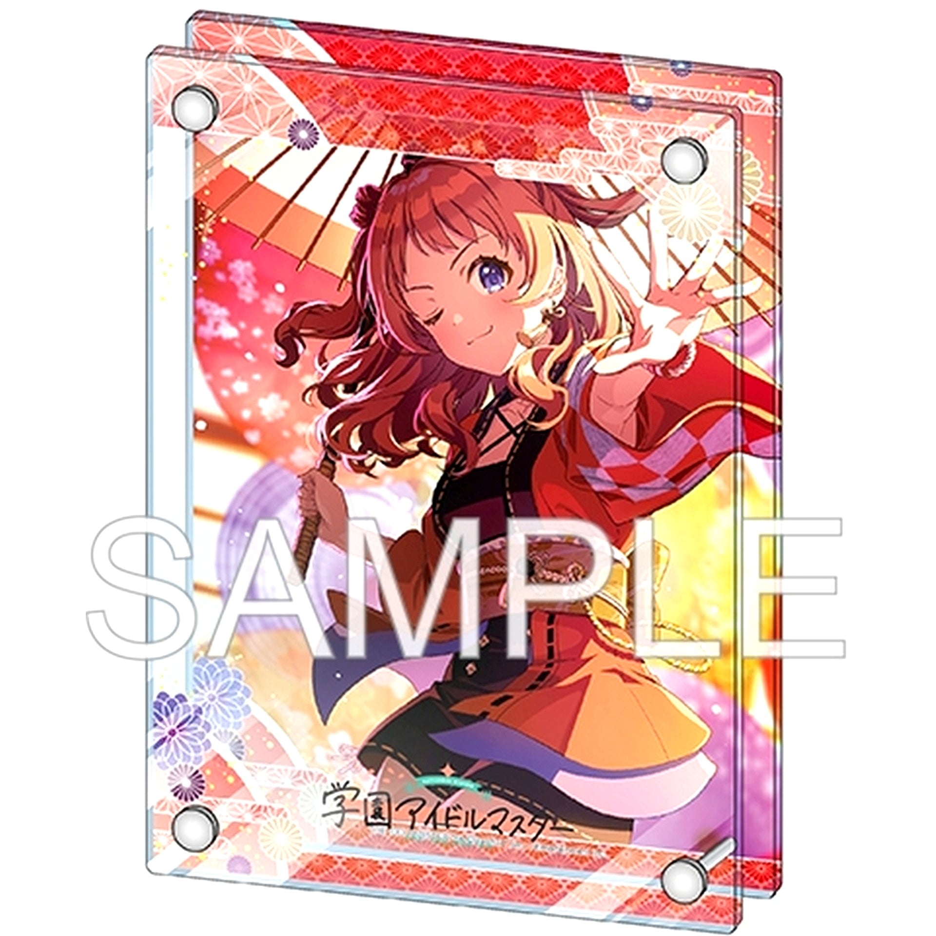 Saki Hanami Kangiku Ver. Gakuen Idolmaster Diorama Acrylic Panel [USED]