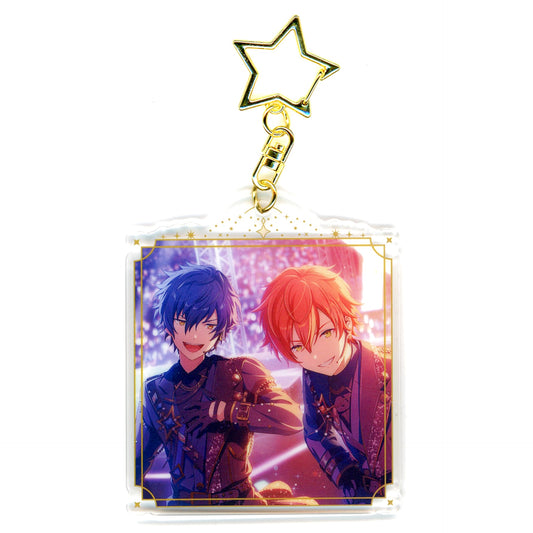 Hatsune Miku: Colorful Stage! X Ensemble Stars!! Akito Shinonome Jun Sazanami Shared Fighting Spirit Before Special Training Acrylic Keychain Collection Keychains [USED]