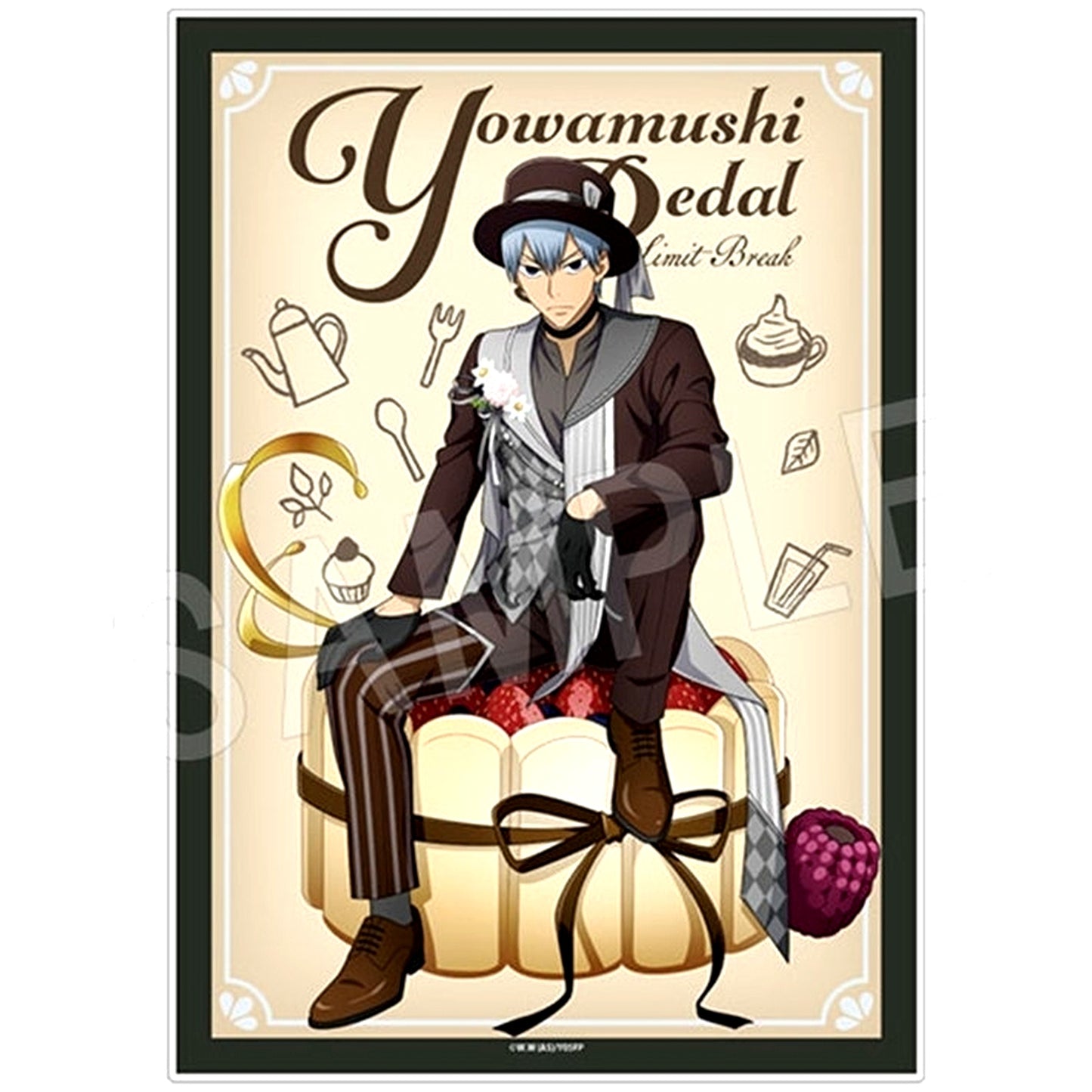 Yukinari Kuroda Menu Book Style Acrylic Art Panel Sweets Time Ver. Yowamushi Pedal Limit Break Chugaionline 2025 Summer Fair in Marui [USED]