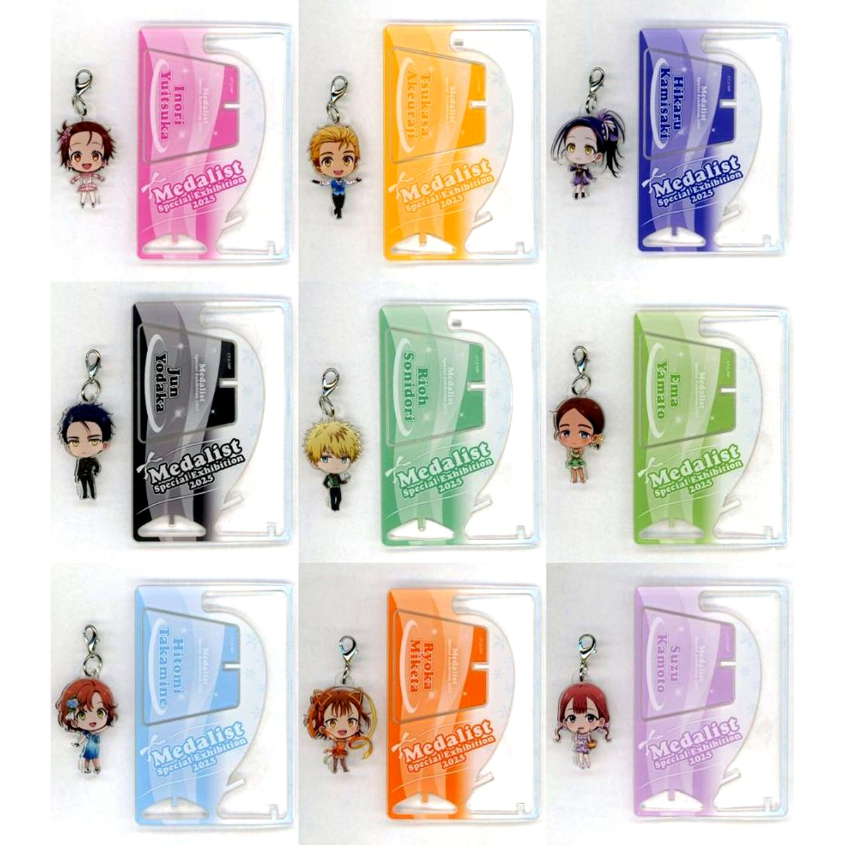 Set of 9 Medalist Trading Swaying Mini Character Acrylic Stand Special Exhibition 2025 Ver. [USED]