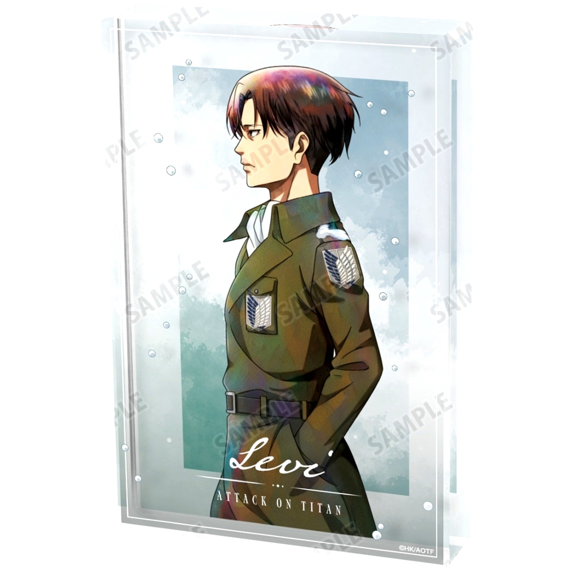 Levi Ackerman Attack on Titan Acrylic Block Drawn Illustration Winter Walk Ver. [USED]