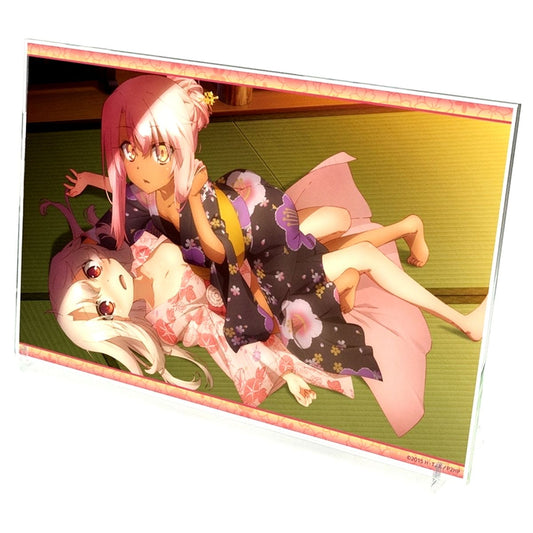 Illyasviel von Einzbern, Chloe von Einzbern Fate/kaleid liner Prisma Illya 2wei Herz! Acrylic Art Stand Yukata Mana Supply [USED]