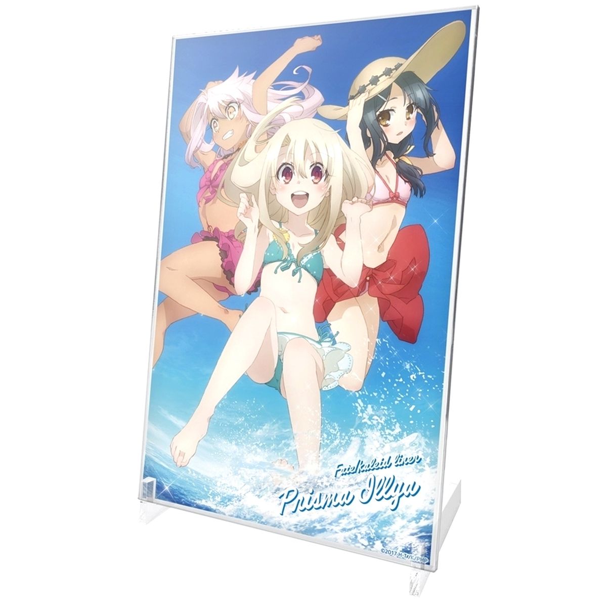 Illyasviel von Einzbern, Miyu Edelfelt, Chloe von Einzbern Fate/kaleid liner Prisma Illya 2wei Herz! Acrylic Art Stand Swimsuit [USED]