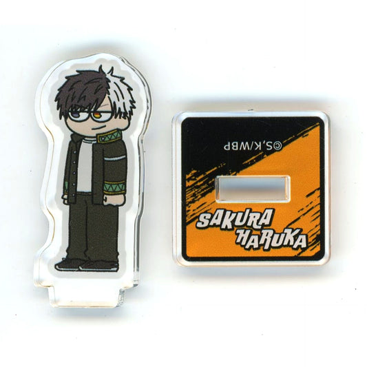 Haruka Sakura WIND BREAKER Jirori Trading Mini Acrylic Stand [USED]