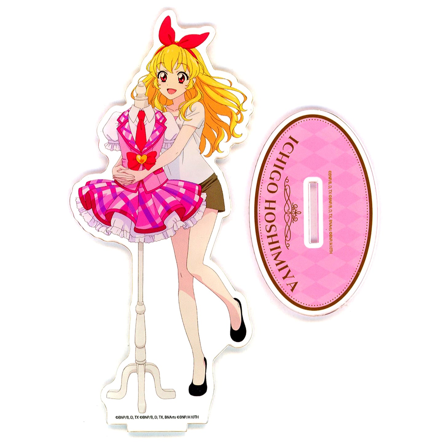 Ichigo Hoshimiya Illustration Acrylic Stand All Aikatsu! Stage Dress Collection in Yokohama Coast [USED]