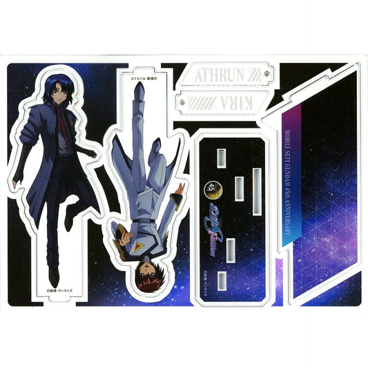 Kira Yamato & Athrun Zala Mobile Suit Gundam SEED FREEDOM Acrylic Diorama Stand with Keychain Parts Seven Net Ltd [USED]