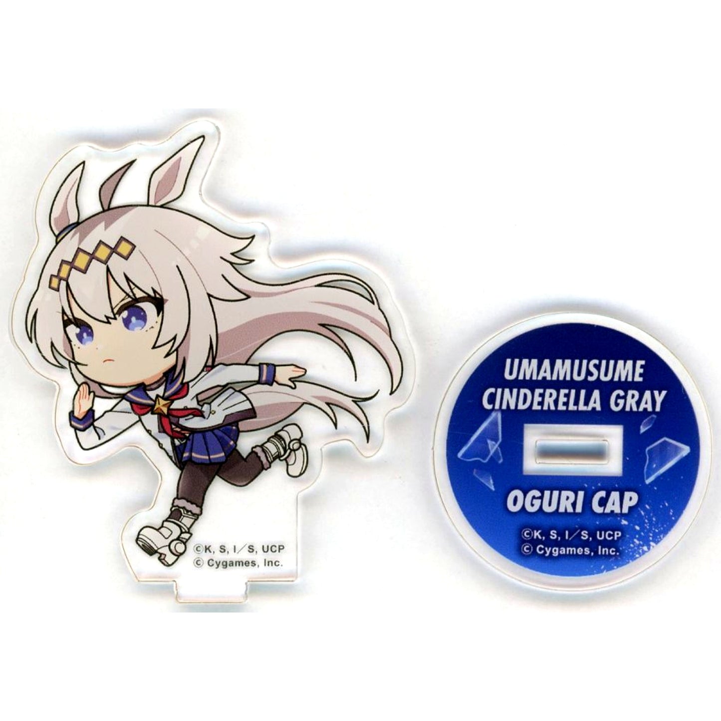 Oguri Cap Mini Acrylic Stand TOPPA!!! BASE AKIBA x Umamusume: Cinderella Gray POP UP SHOP Round 1 [USED]