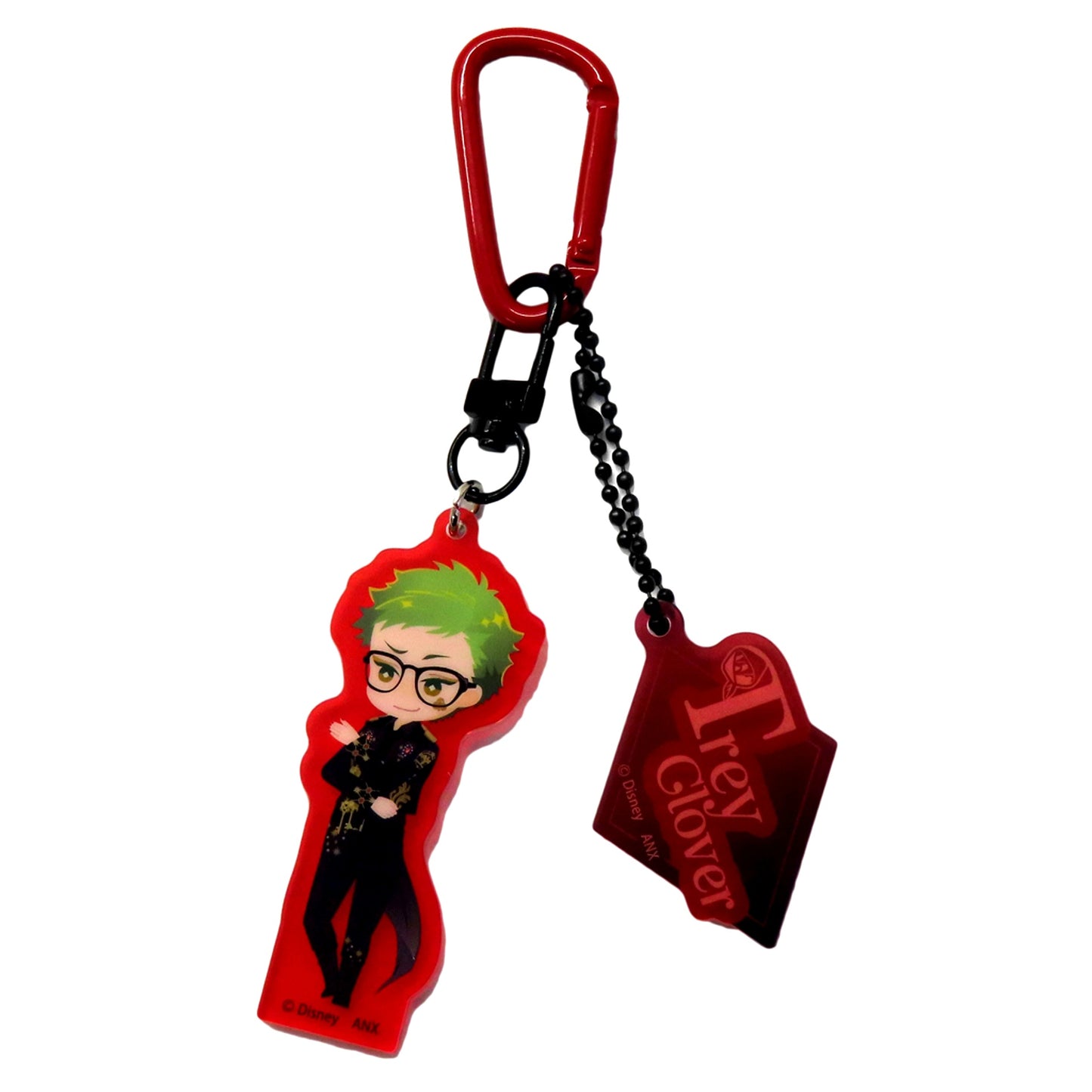 Trey Clover Disney Twisted-Wonderland 3D Magical Live -Blazing Jewel- Deformed Acrylic Charm [USED]